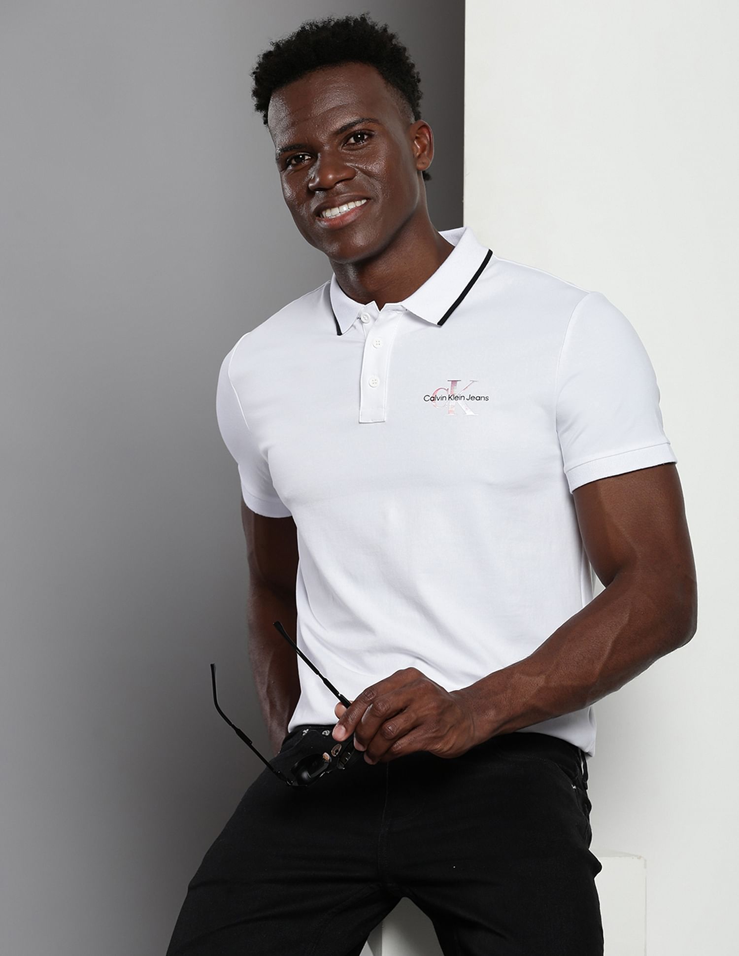 Calvin klein slim fit polo hotsell