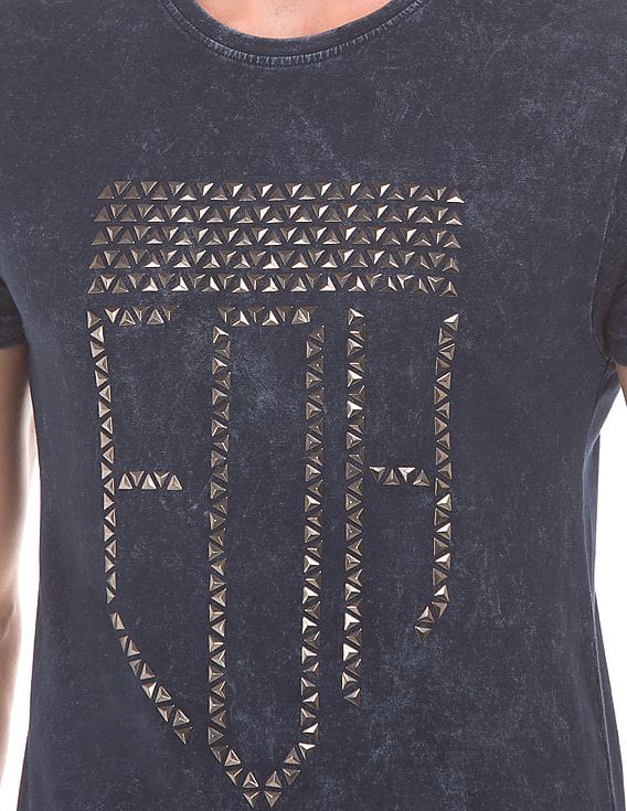 Buy Ed Hardy Men Optic Wash Stud Embellished T-Shirt