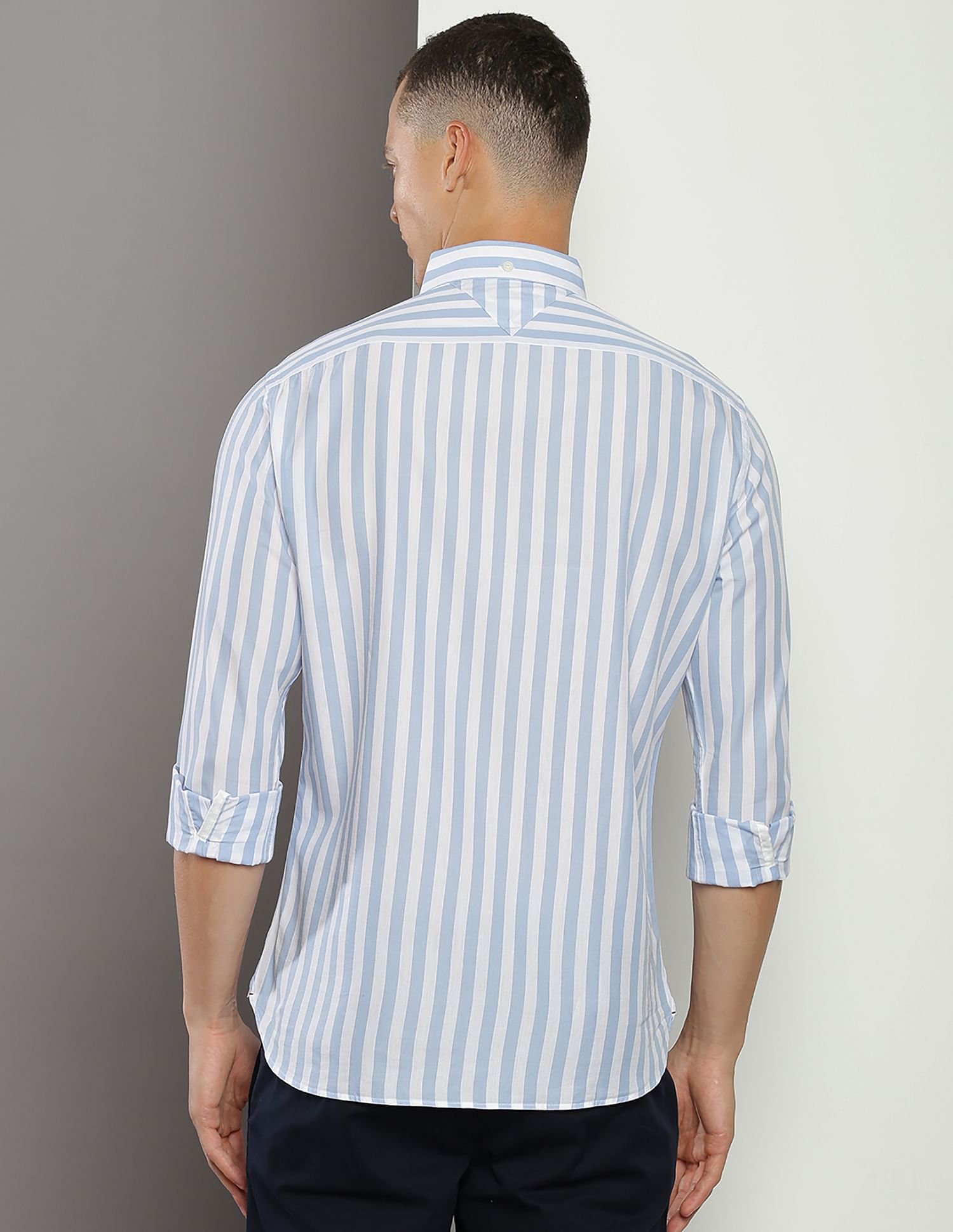 Tommy Hilfiger Silky Bold Vertical Stripe Shirt