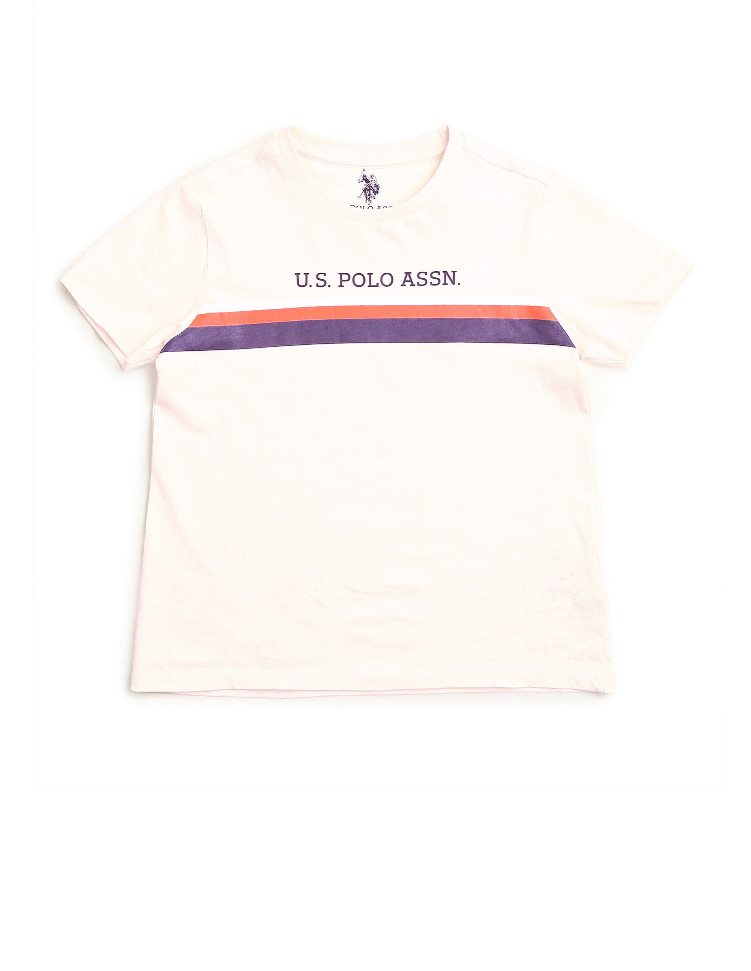 U.S. Polo Assn. Kids Boys Regular Fit Horizontal Striped T-Shirt