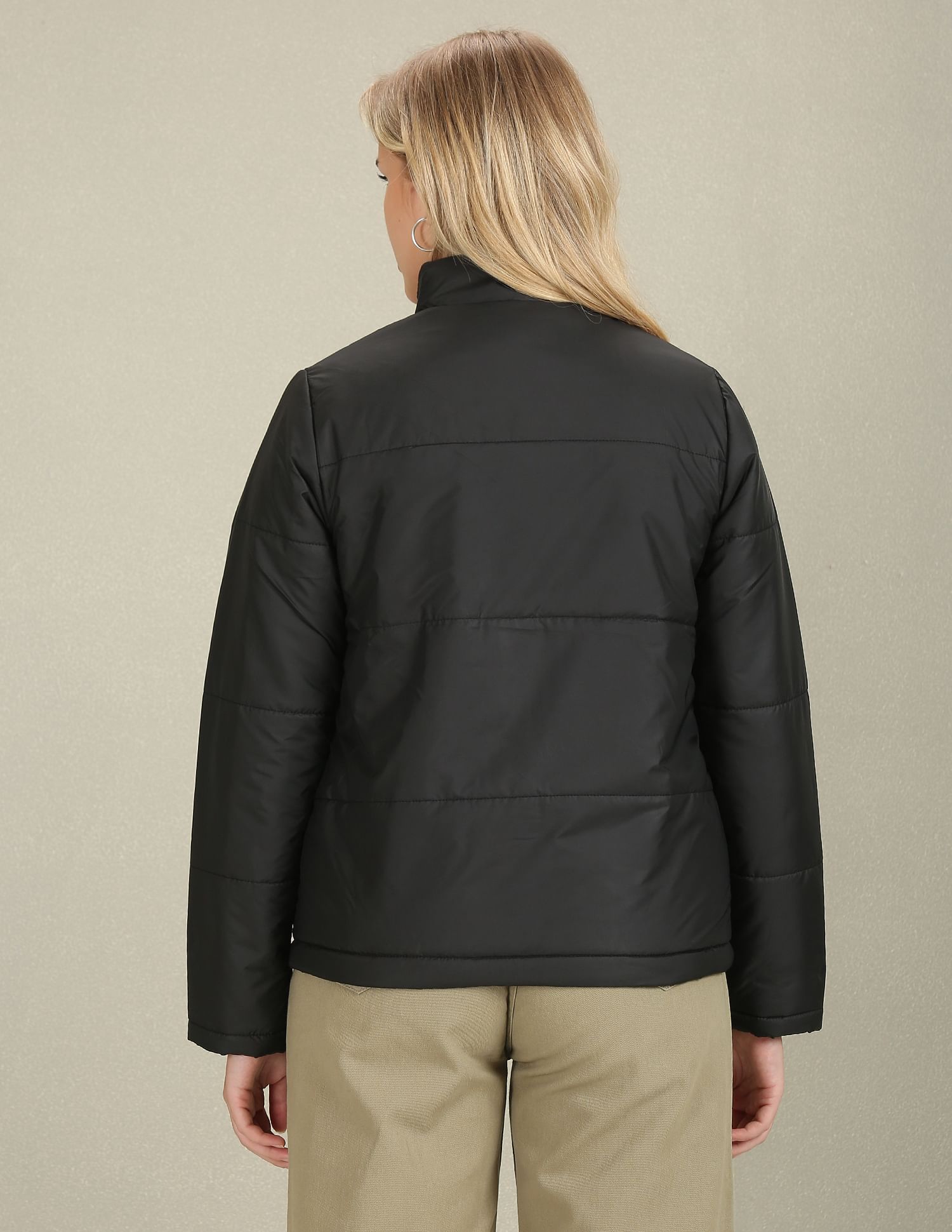 U.S. Polo Assn. Women High Neck Puffer Jacket