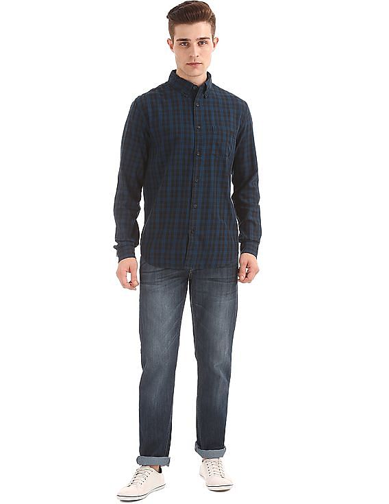 Aeropostale Button Down Check Shirt