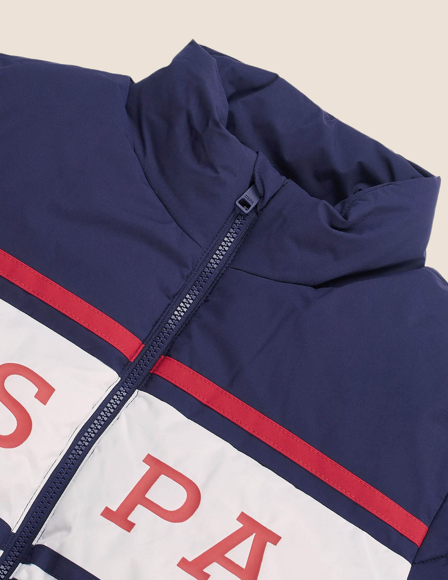 U.S. Polo Assn. Colourblocked Puffer Jacket