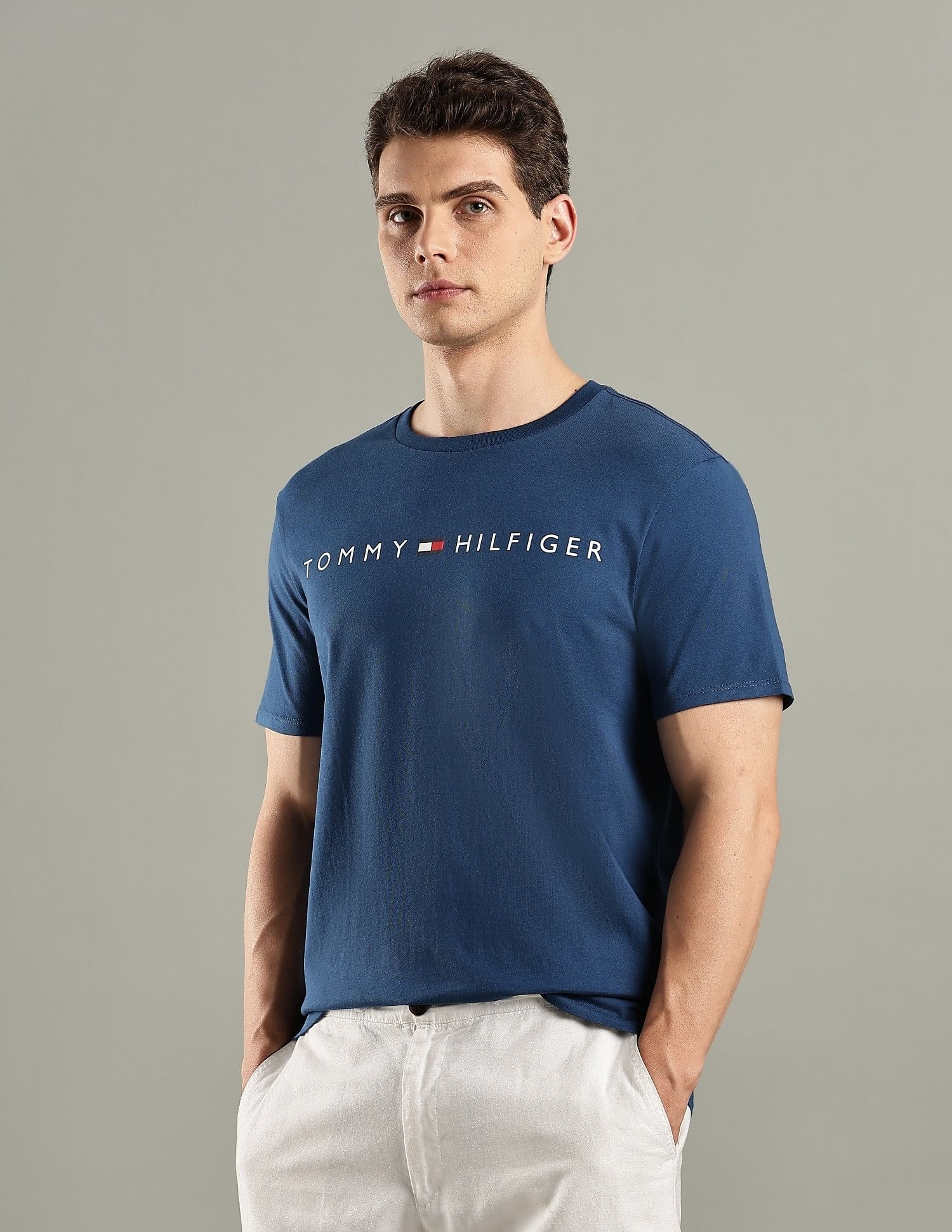 Tommy Hilfiger Logo Regular-Fit Cotton T-Shirt