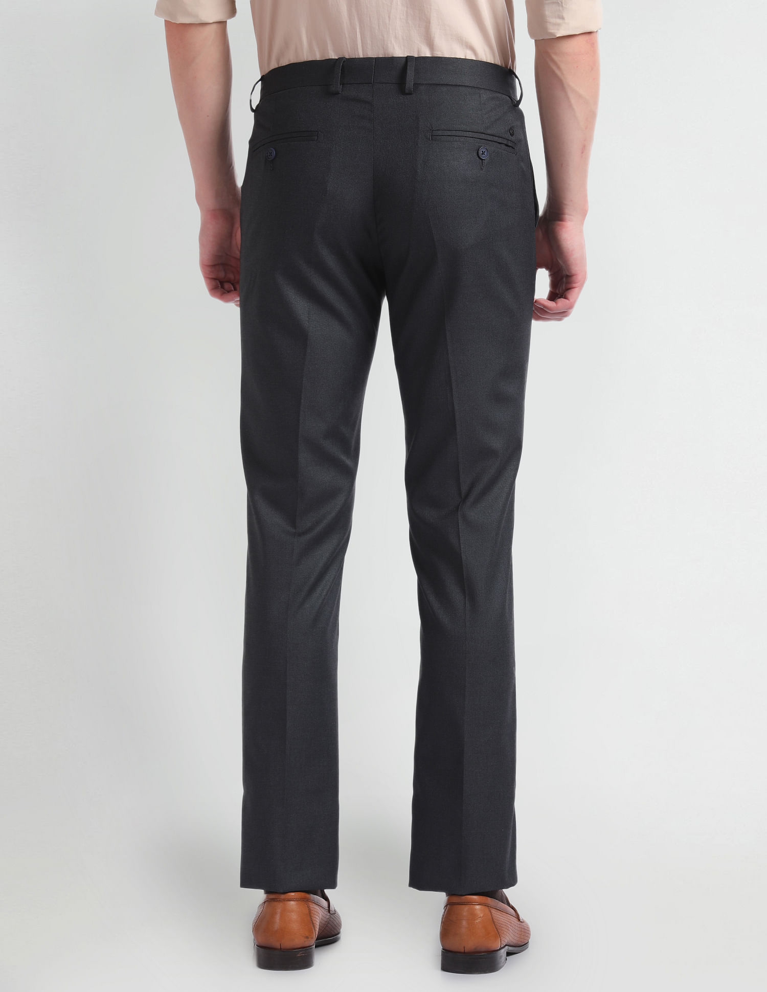 Arrow Mid Rise Tapered Fit Trousers