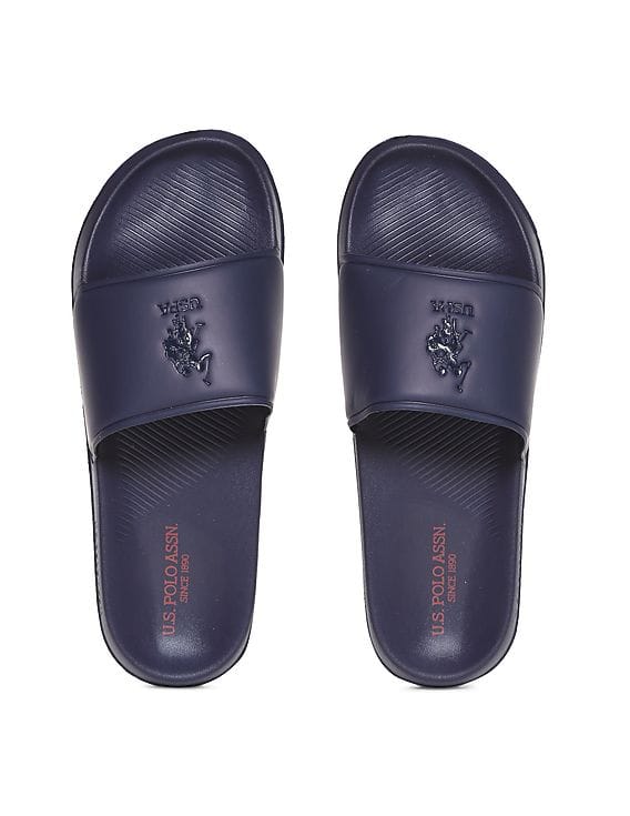 blue polo slides