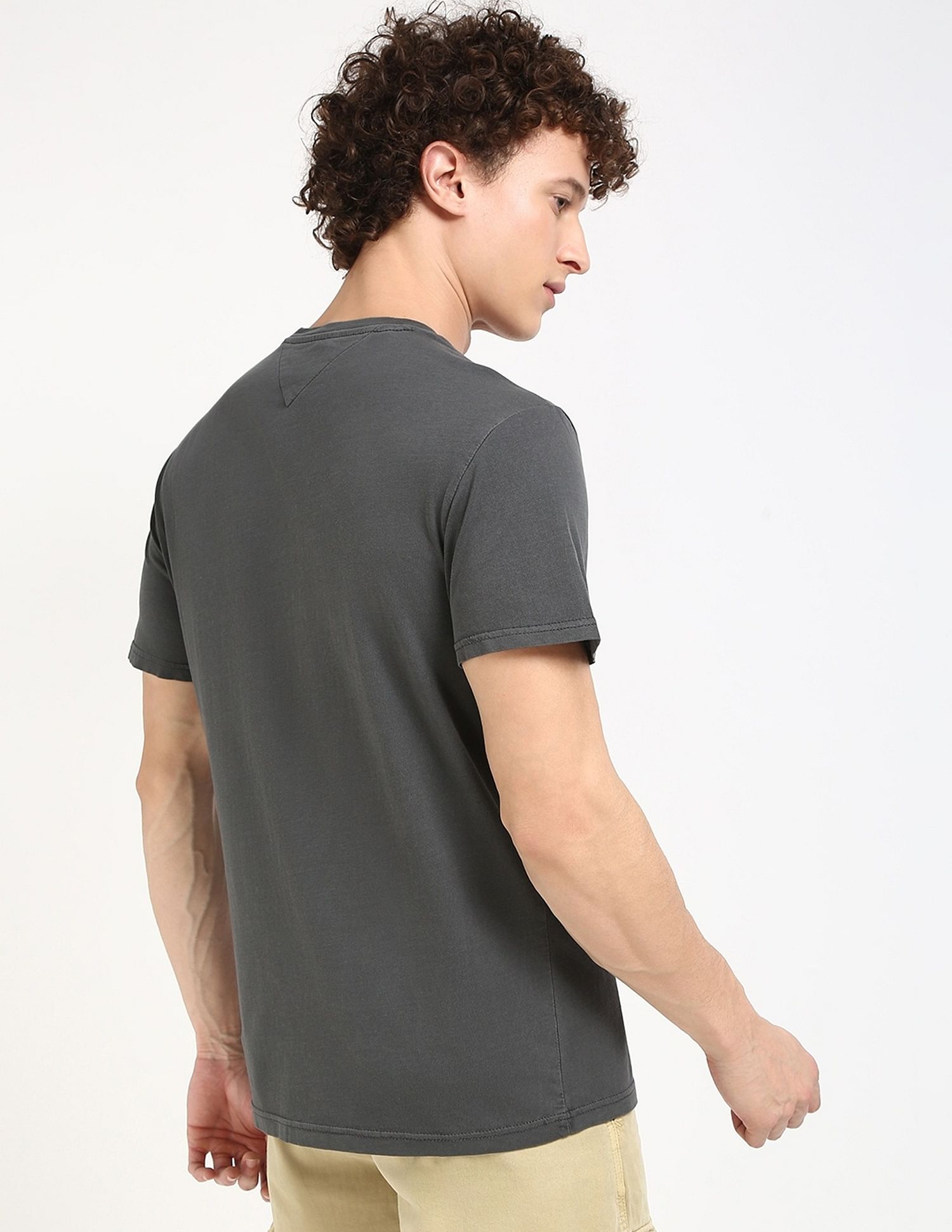Tommy Hilfiger Solid Slim-Fit Cotton T-Shirt