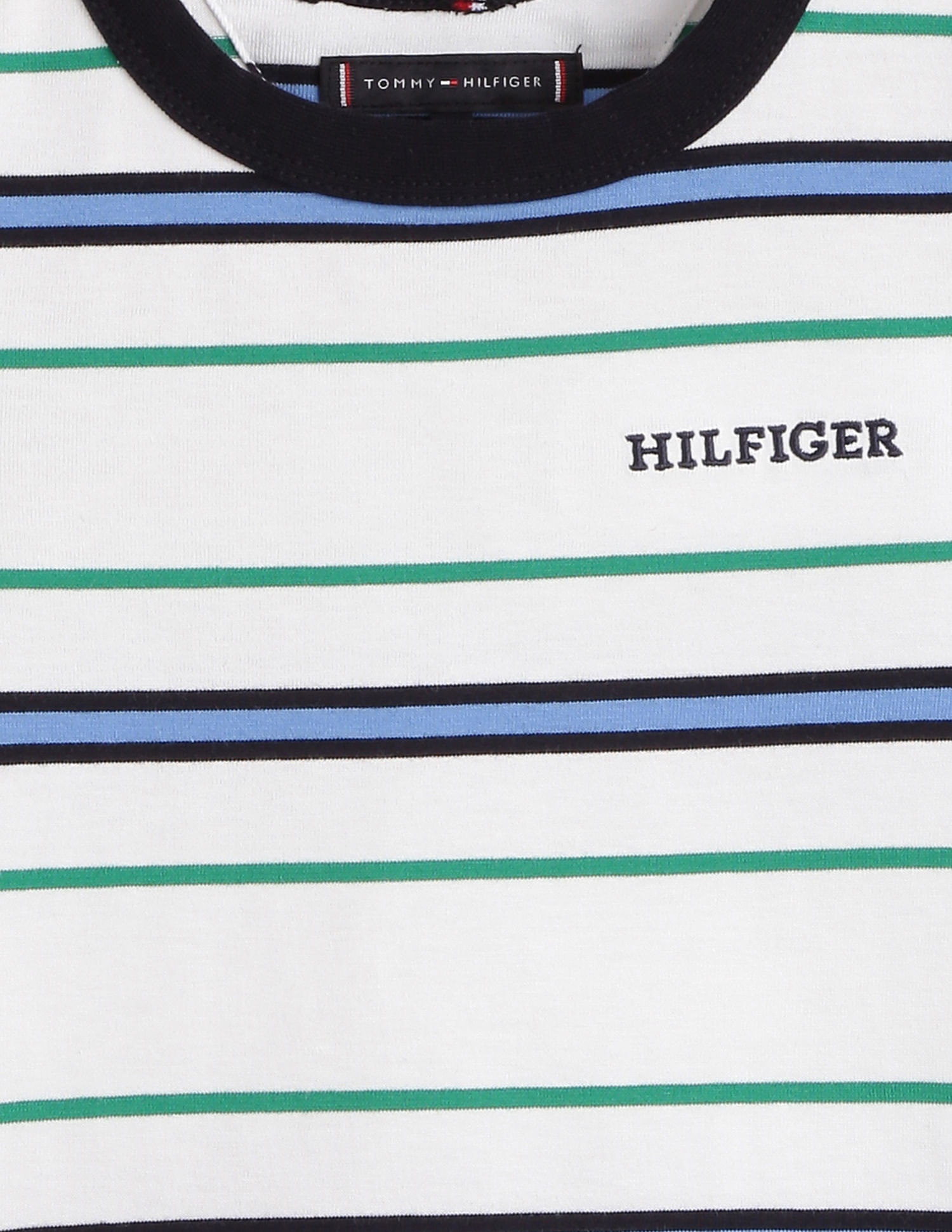 Tommy Hilfiger Kids Boys Monotype Horizontal Stripe T-Shirt