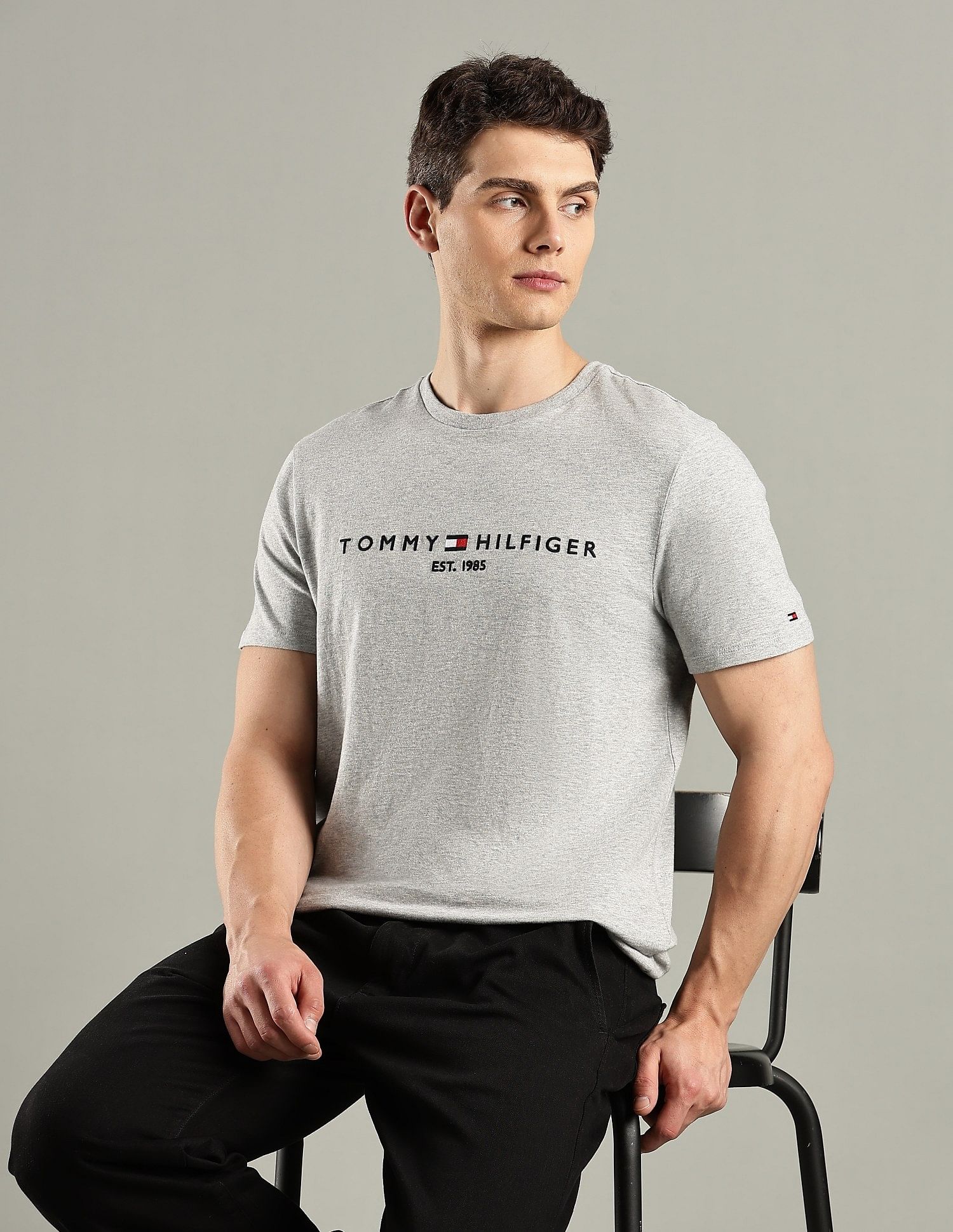 Tommy Hilfiger Logo Regular-Fit Cotton T-Shirt