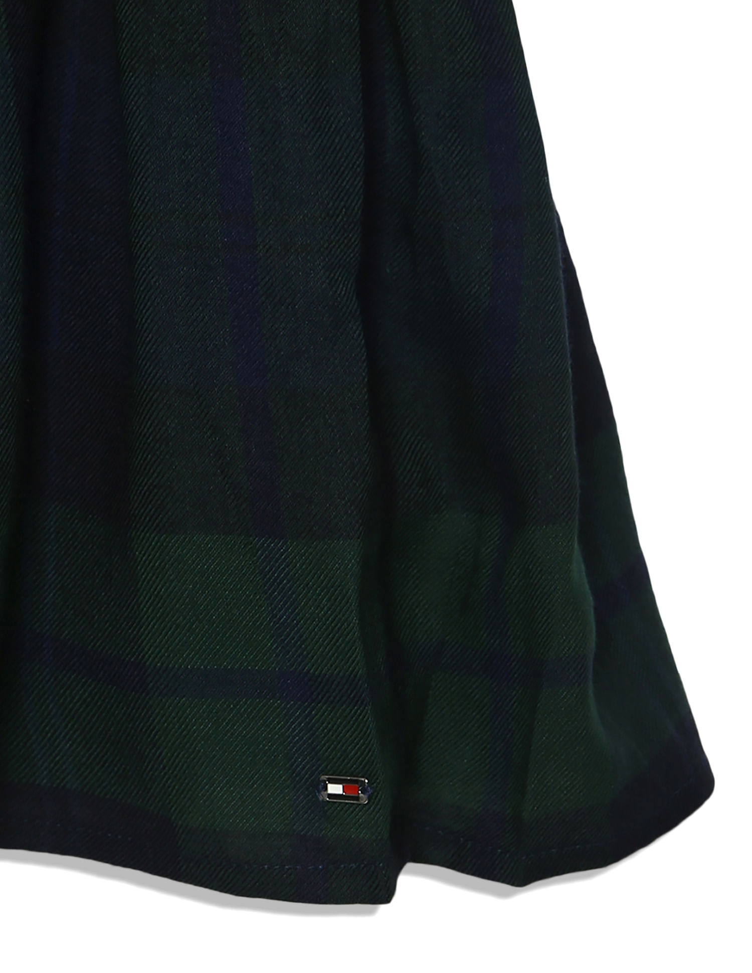 Tommy Hilfiger Kids Checked Puff Sleeve Dress