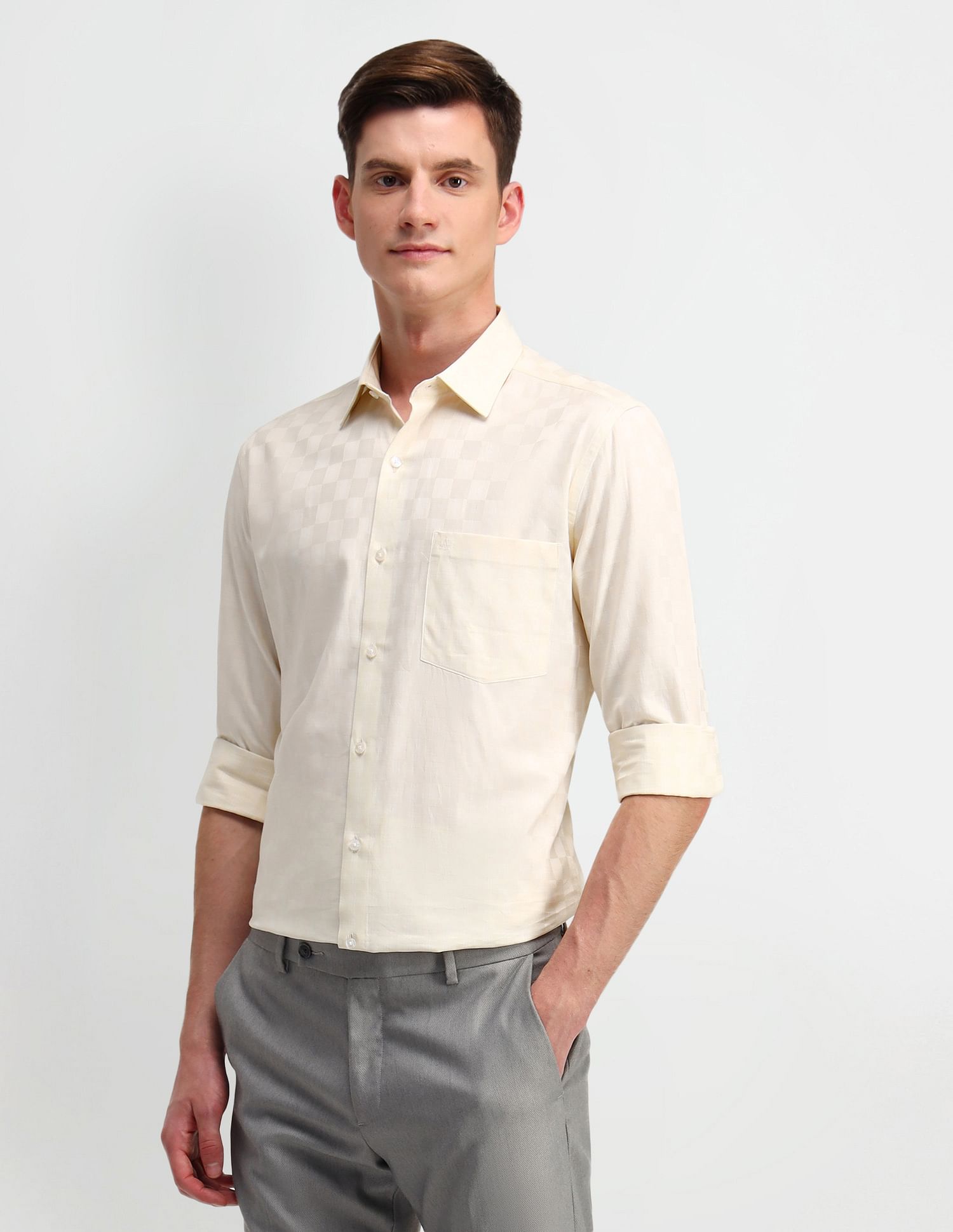 Arrow Glen Checks Cotton Shirt