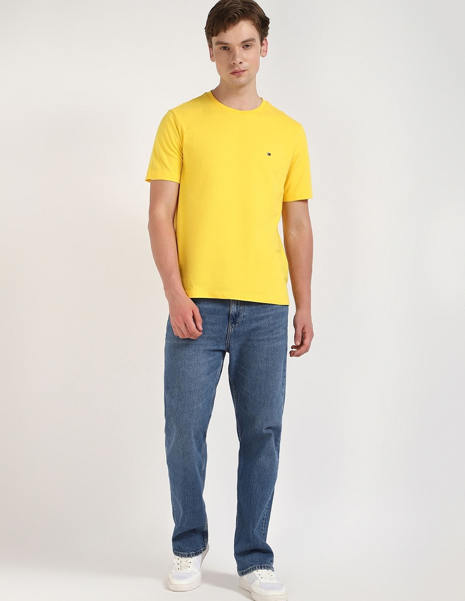 Tommy Hilfiger Solid Regular-Fit Cotton T-Shirt