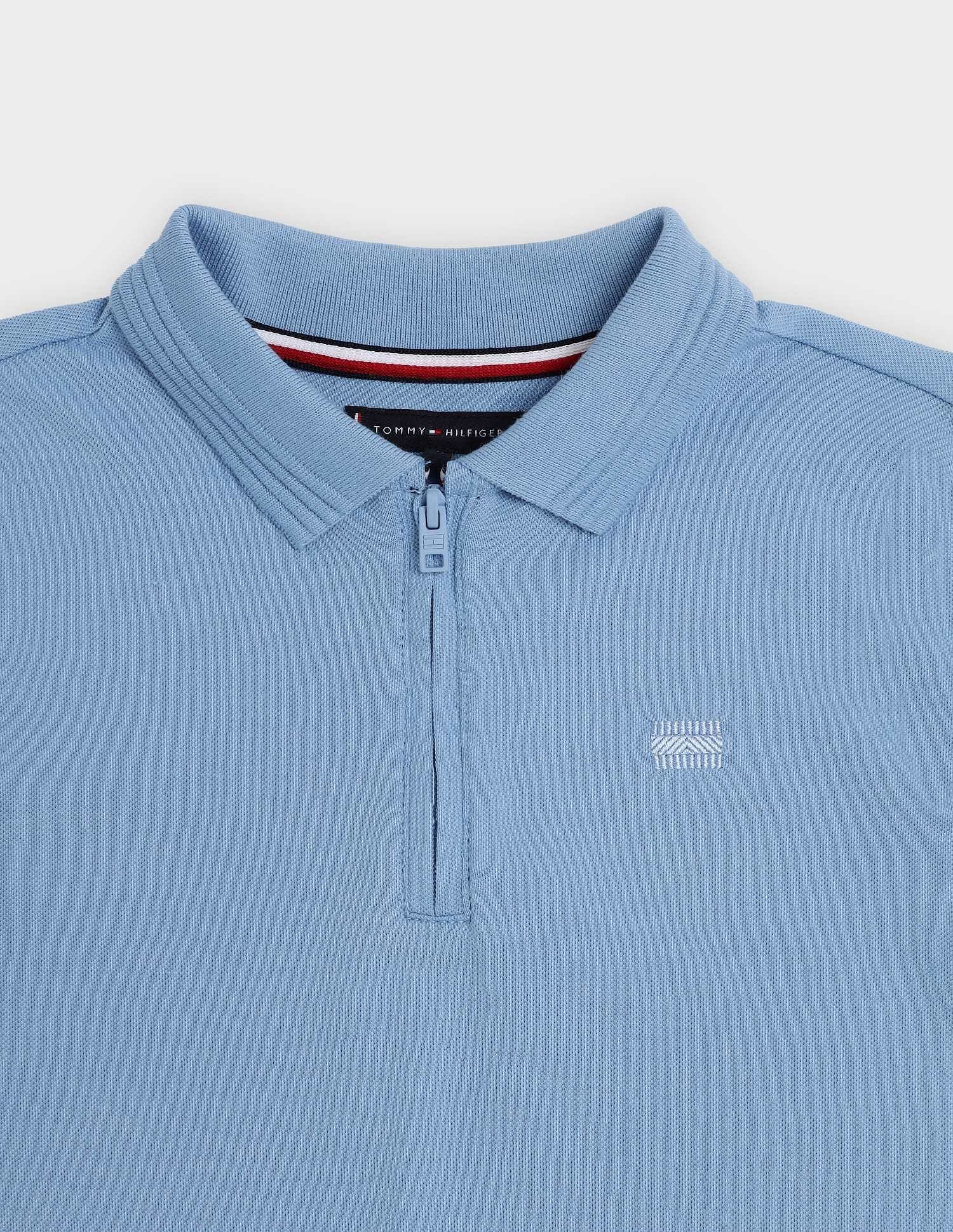 Tommy Hilfiger Kids Boys Solid Regular Fit Cotton Polo T-Shirt