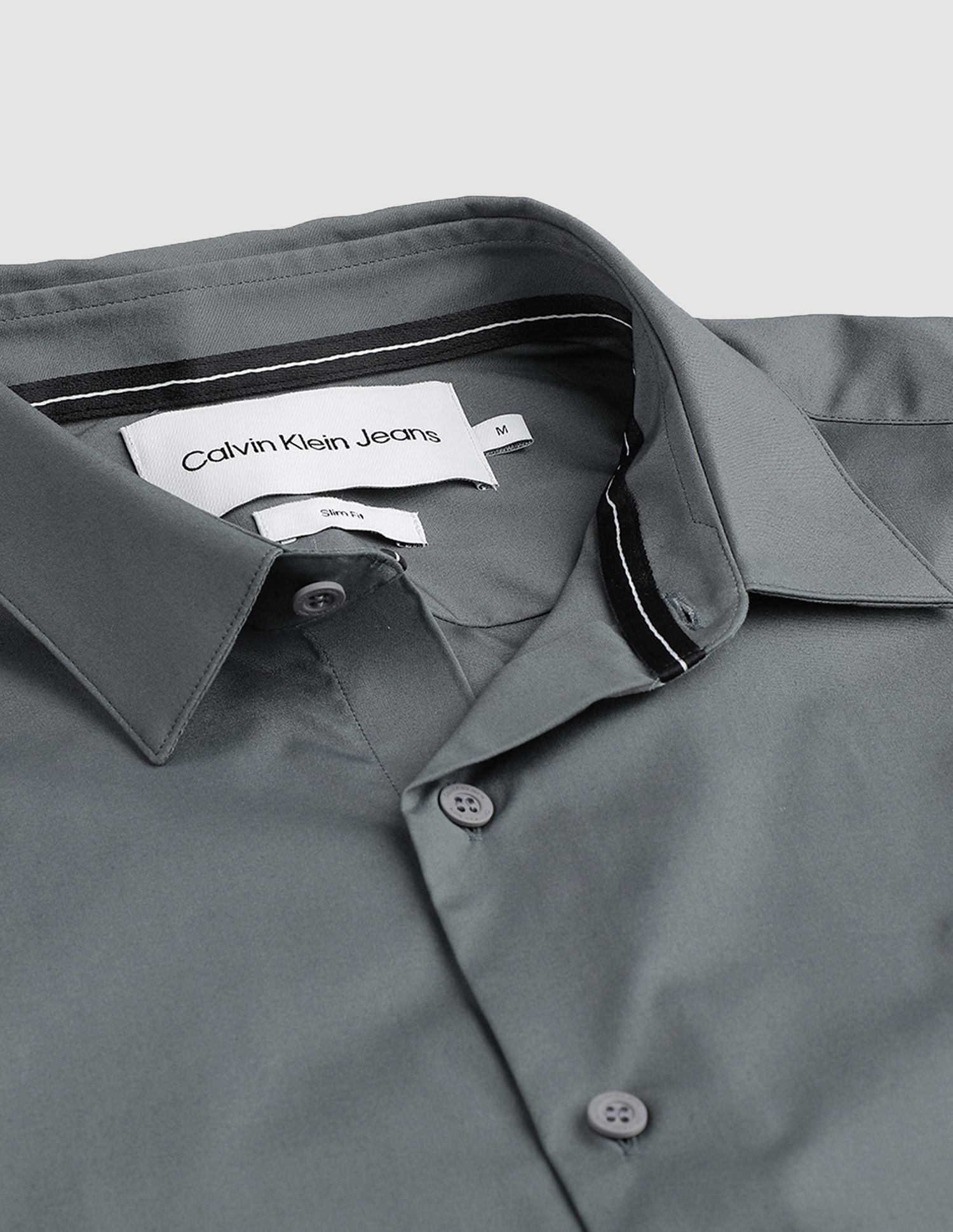 Calvin Klein Jeans Stretch Poplin Slim Shirt
