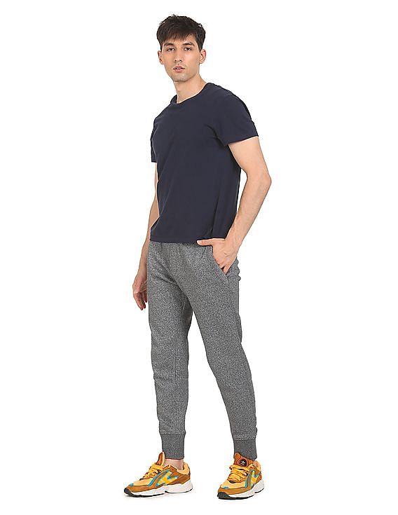 Mens grey tommy hilfiger joggers hot sale