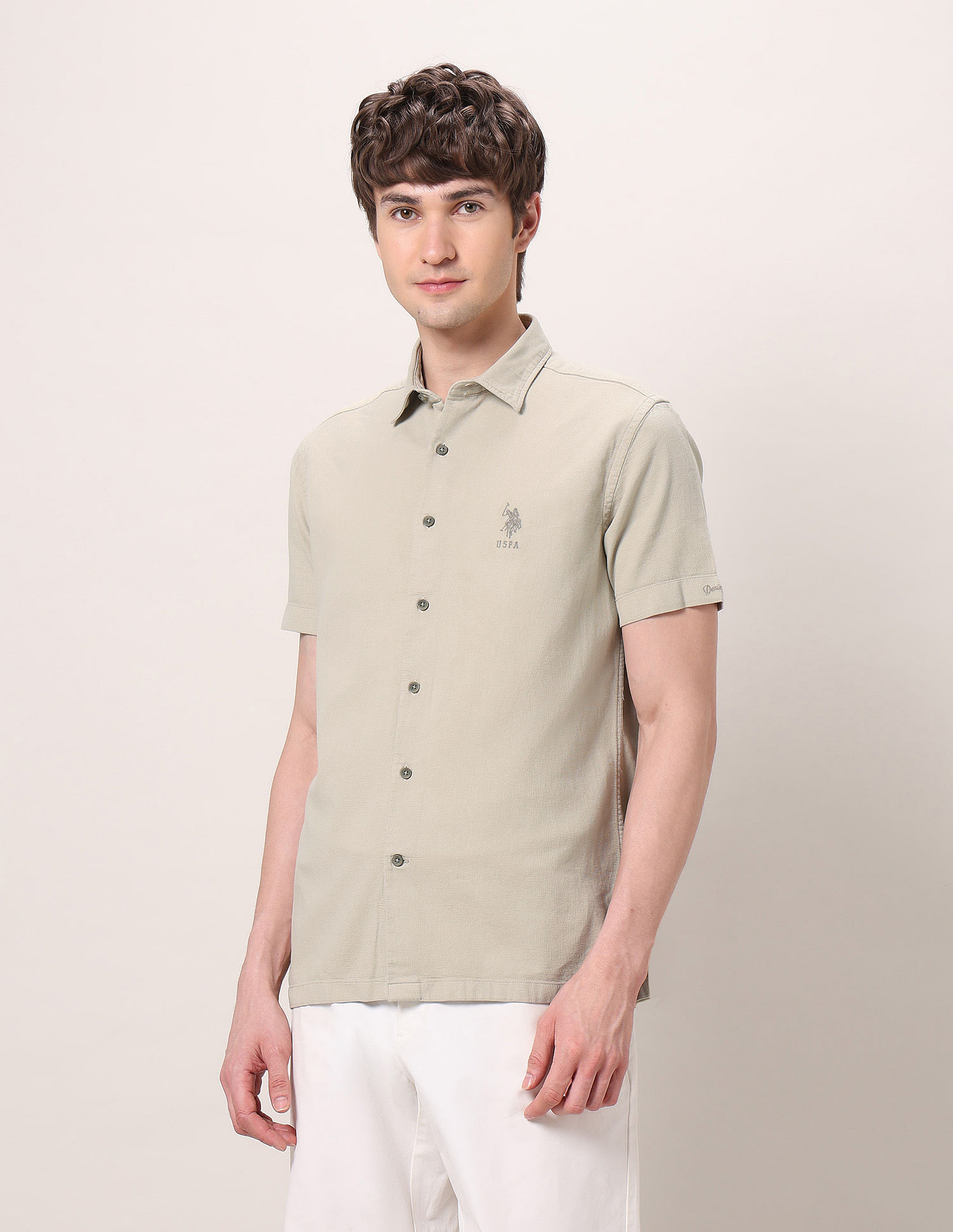 U.S. Polo Assn. Denim Co. Pure Cotton Dobby Shirt