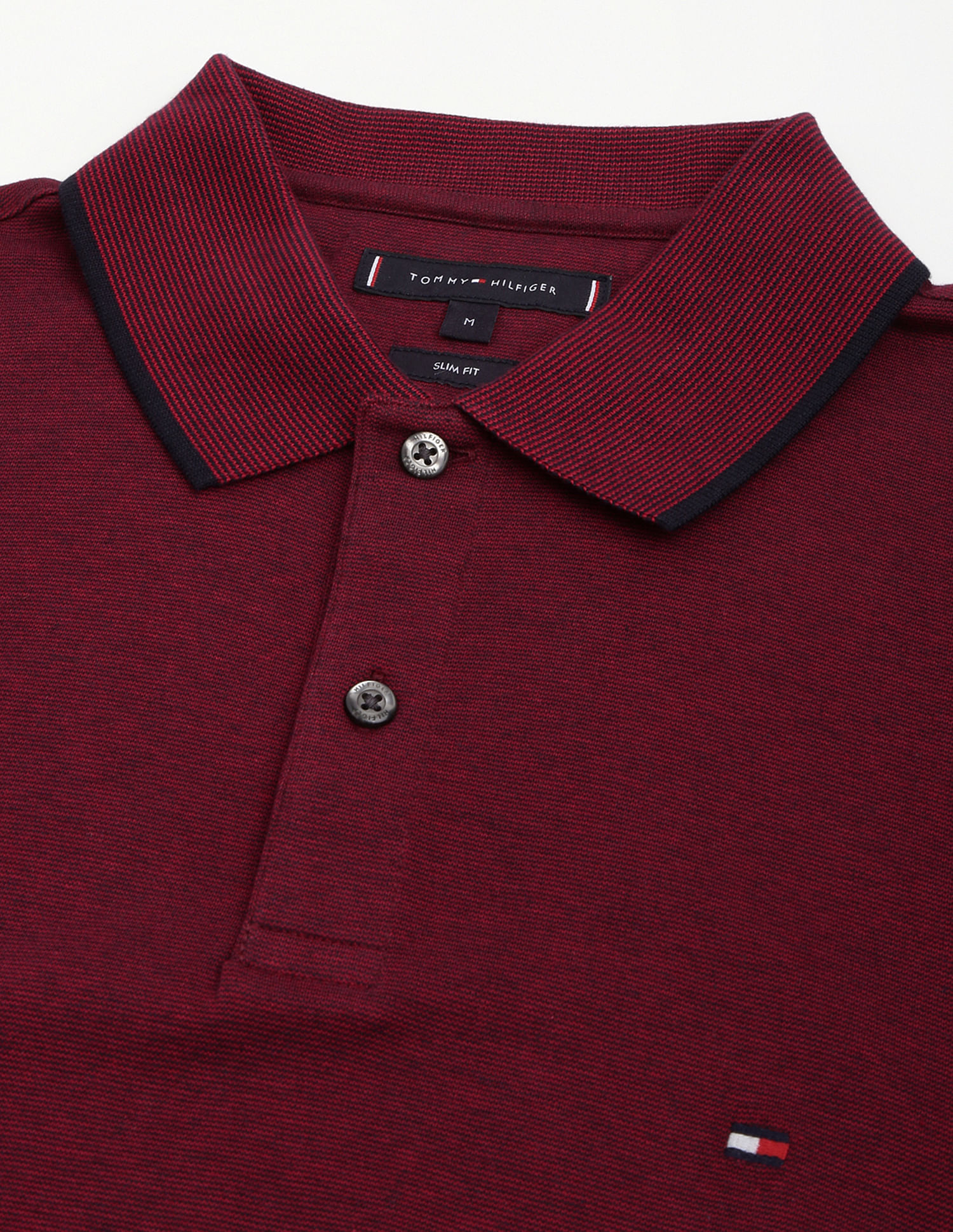 Tommy Hilfiger Two Tone Interlock Polo Shirt