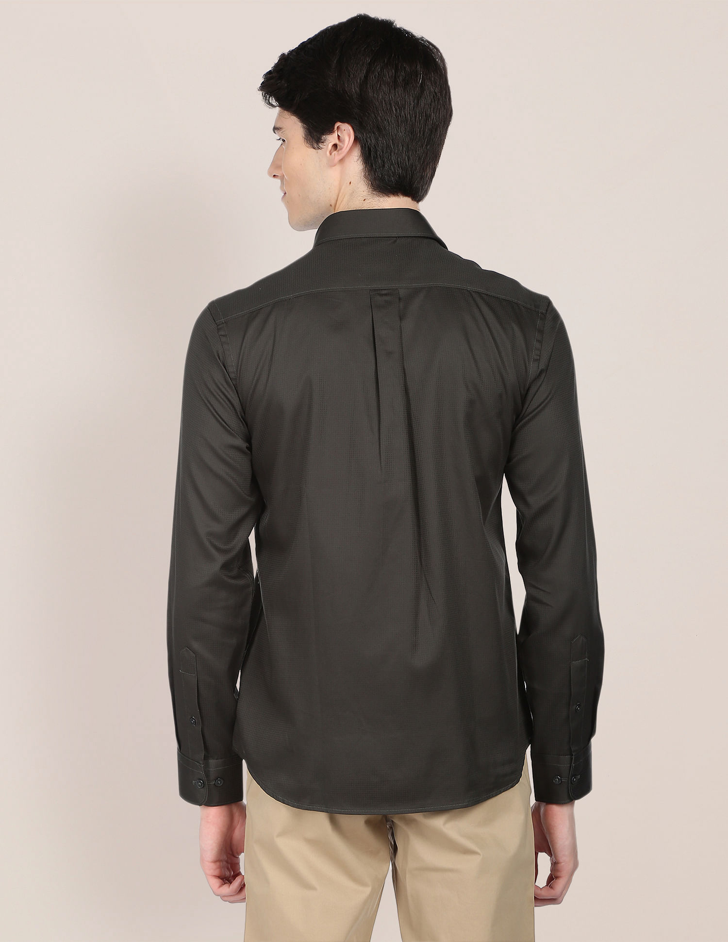 U.S. Polo Assn. Satin Dobby Solid Shirt