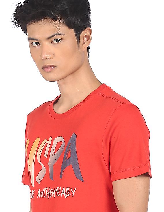 U.S. Polo Assn. Denim Co. Round Neck Cotton T-Shirt