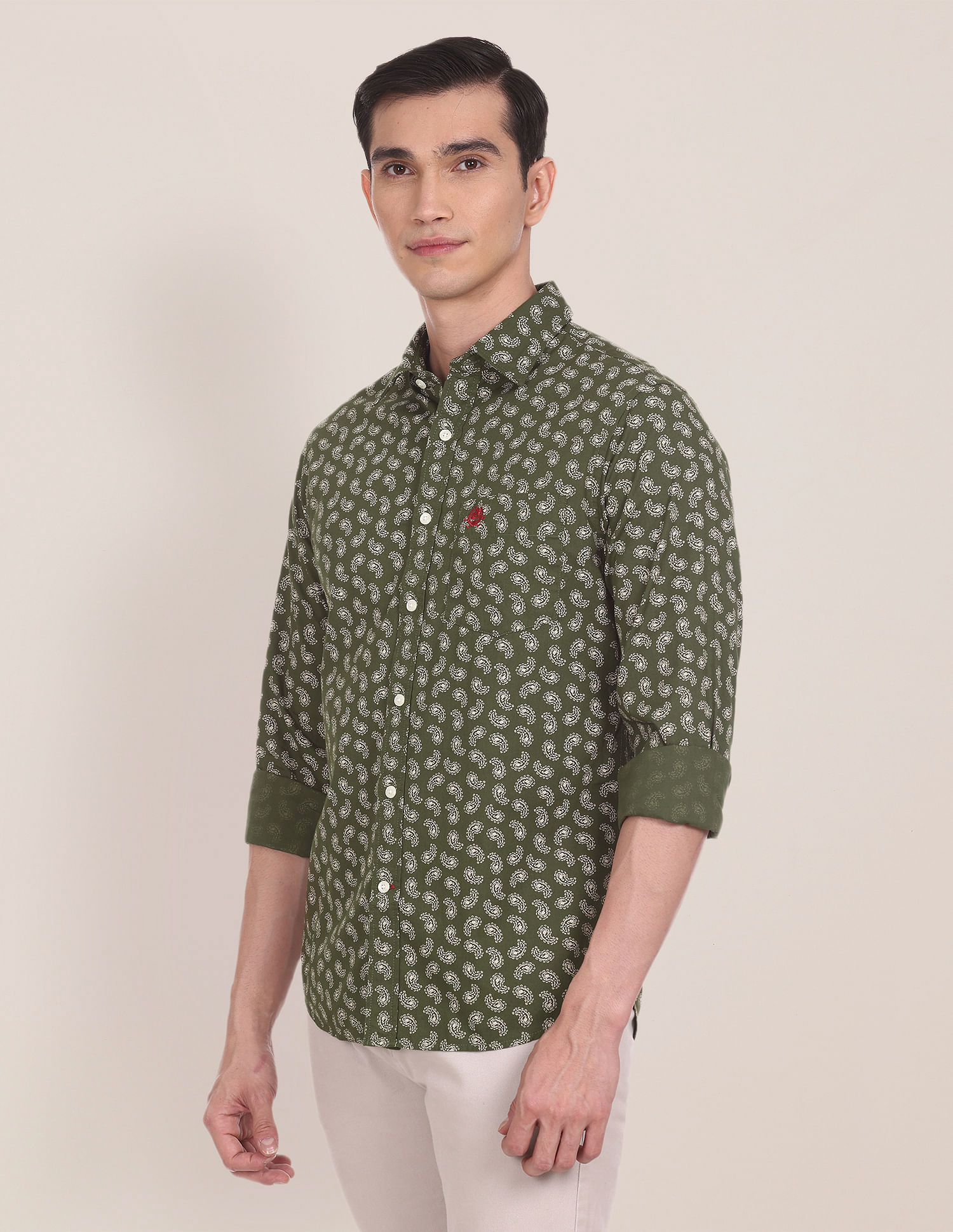 U.S. Polo Assn. Paisley Print Cotton Regular Fit Casual Shirt