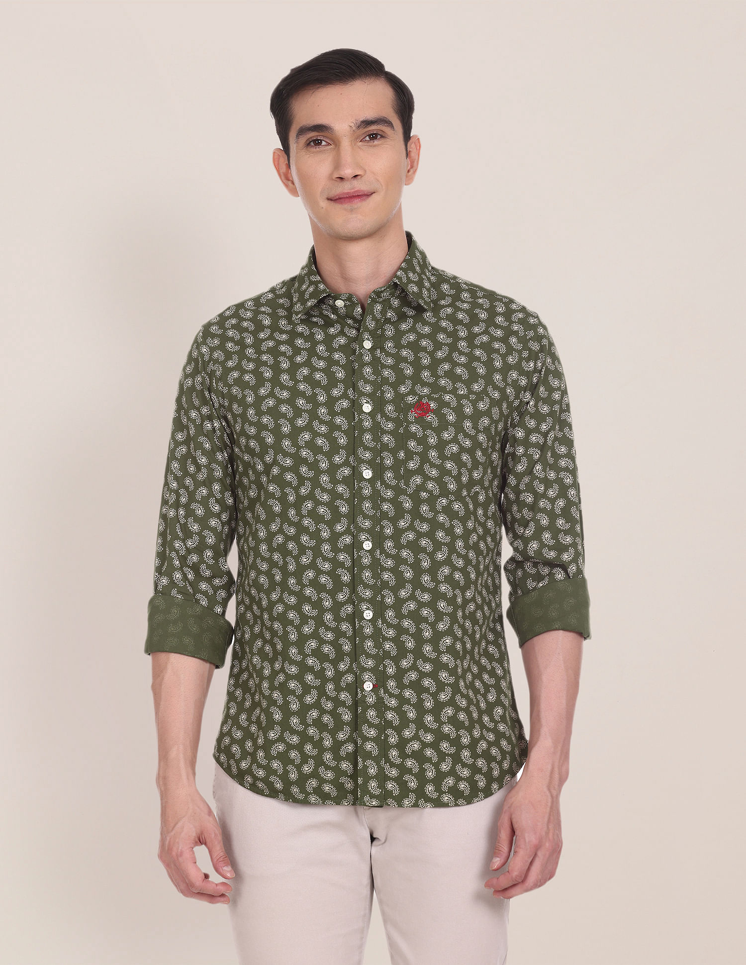 U.S. Polo Assn. Paisley Print Cotton Regular Fit Casual Shirt