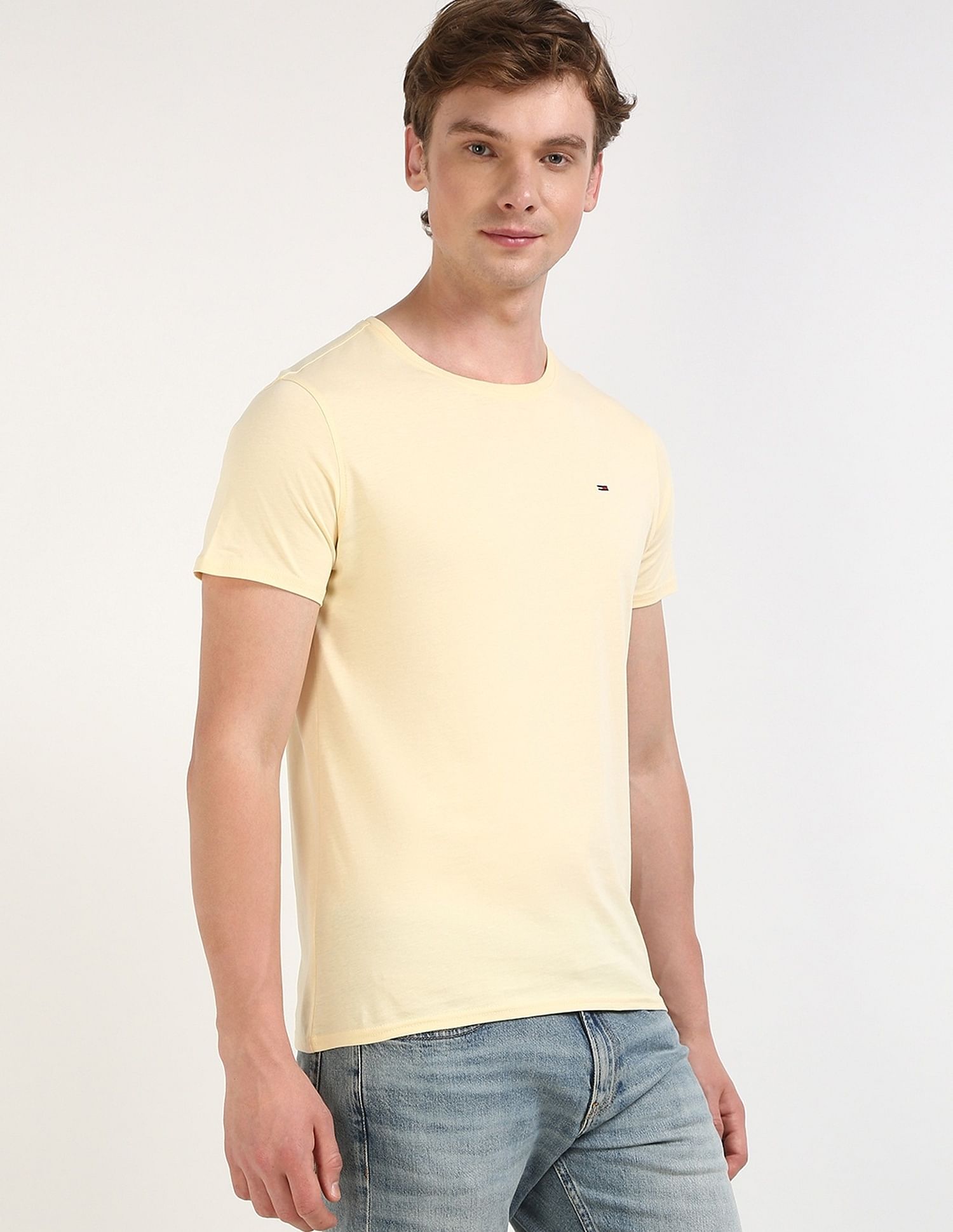 Tommy Hilfiger Solid Slim-Fit Cotton T-Shirt