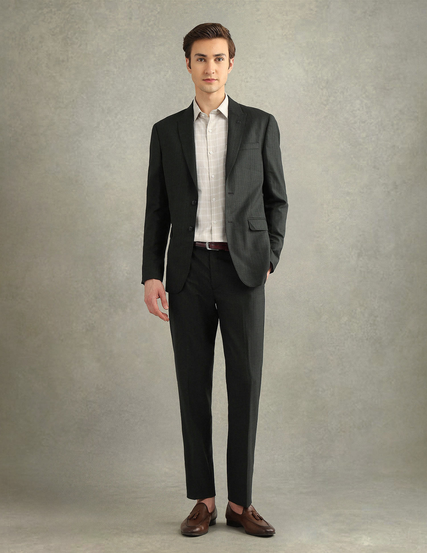 Arrow Vertical Striped Tailored Fit Suit
