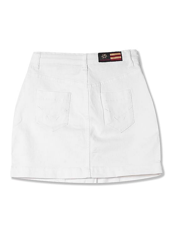 U.S. Polo Assn. Kids Girls Regular Fit Denim Skirt