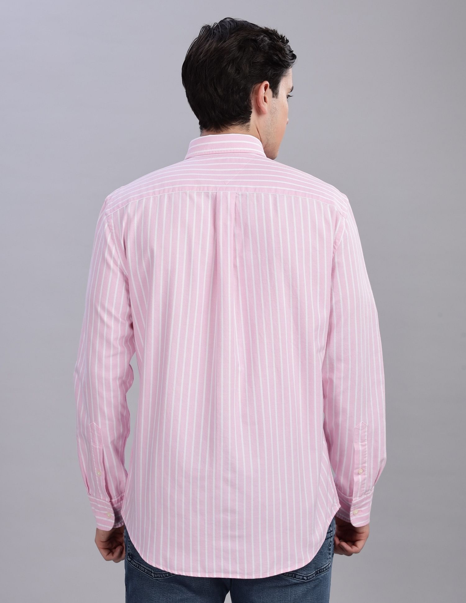 Tommy Hilfiger Vertical Stripes Regular-Fit Oxford Woven Shirt