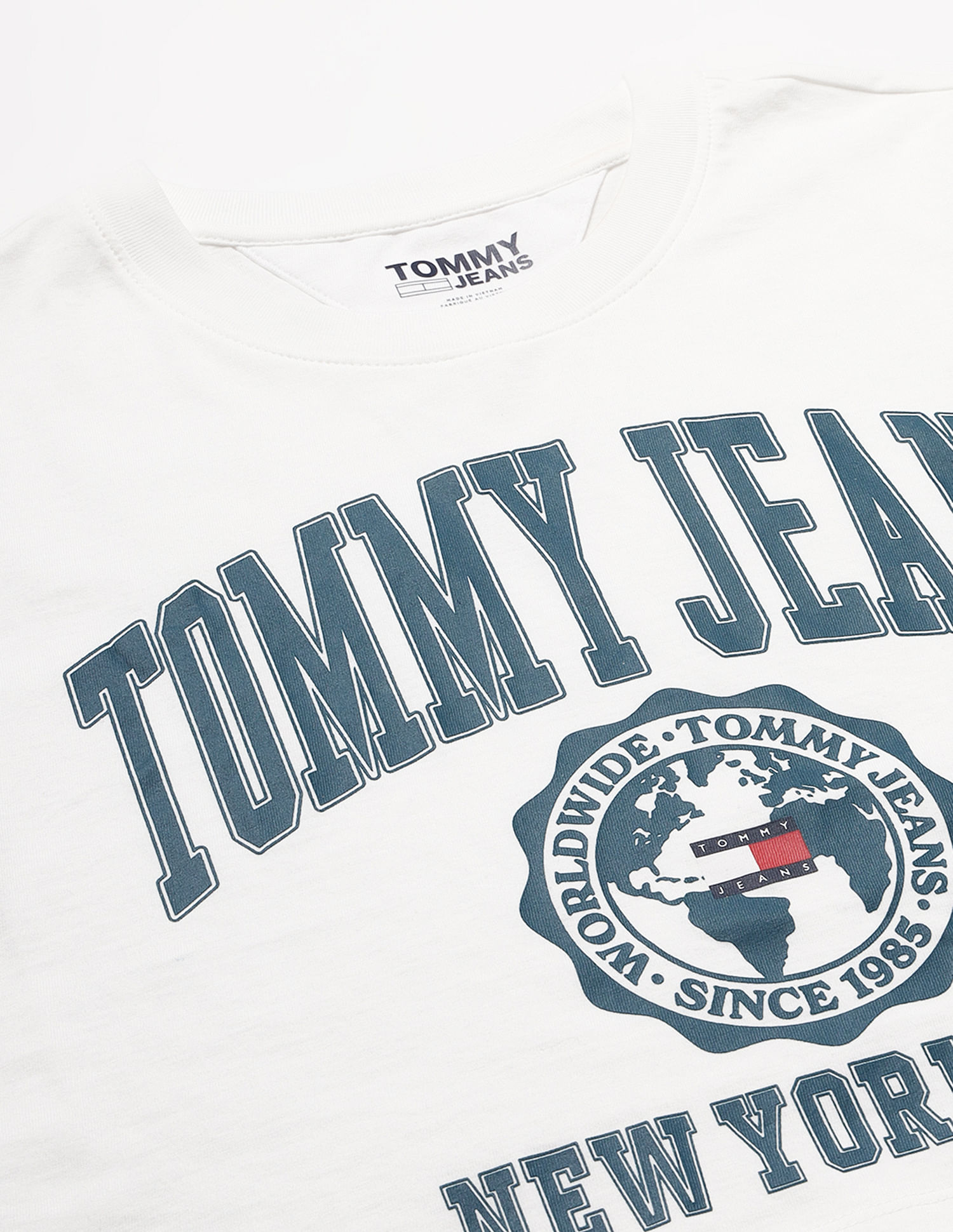 Tommy Hilfiger College Logo Super Crop T-Shirt