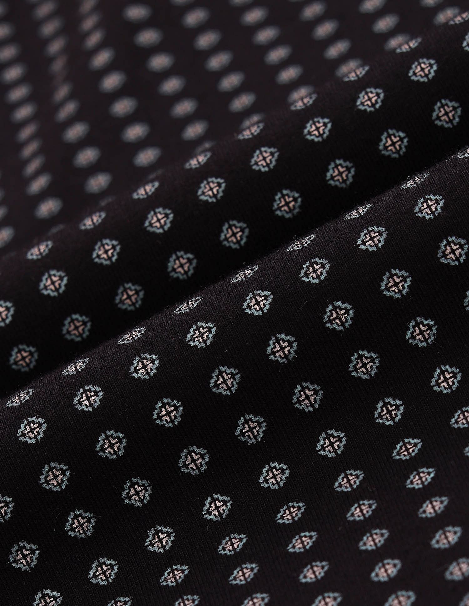 Flying Machine Geometric Regular Fit Polo Shirt