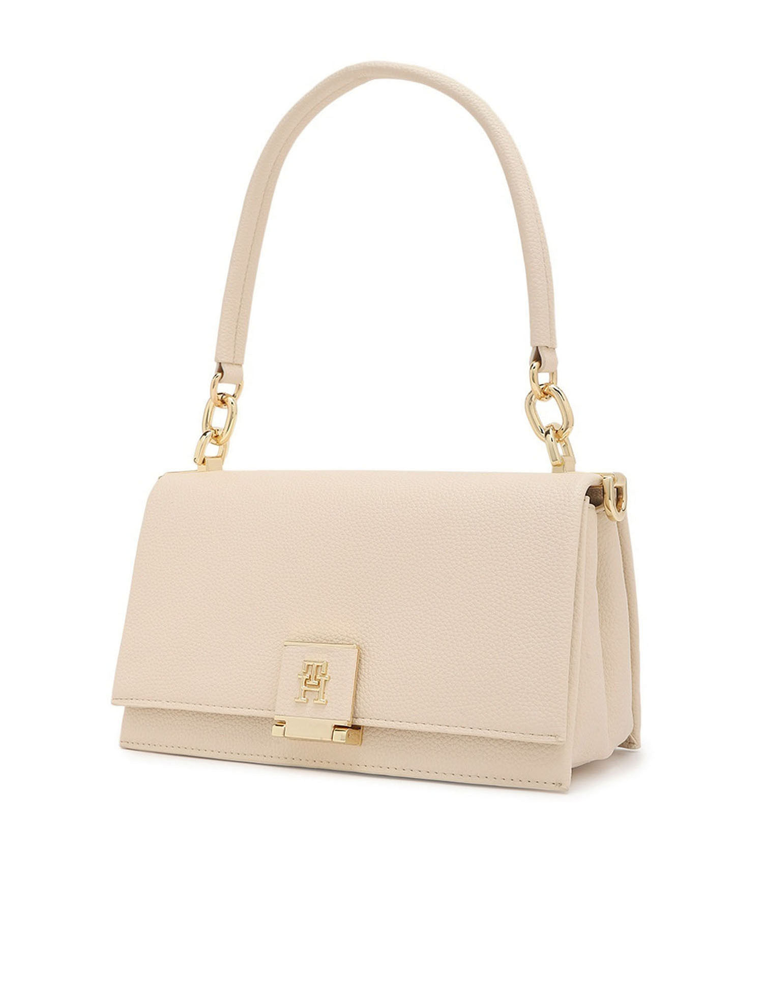 Tommy Hilfiger Solid Cream PU Bag