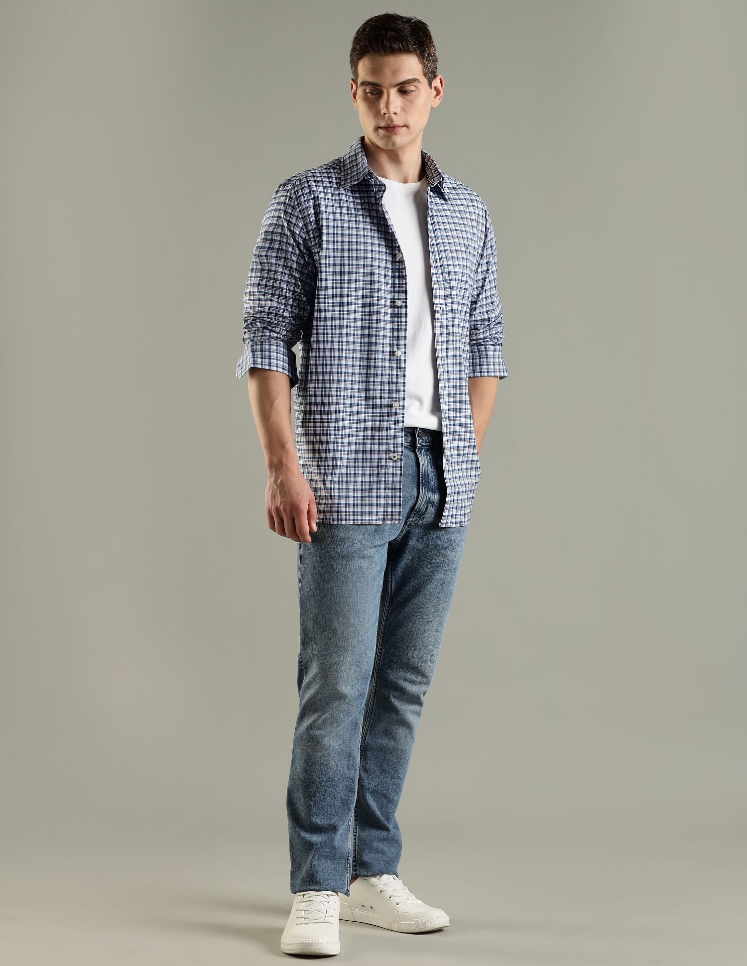 Tommy Hilfiger Checks Regular Fit Cotton Shirt