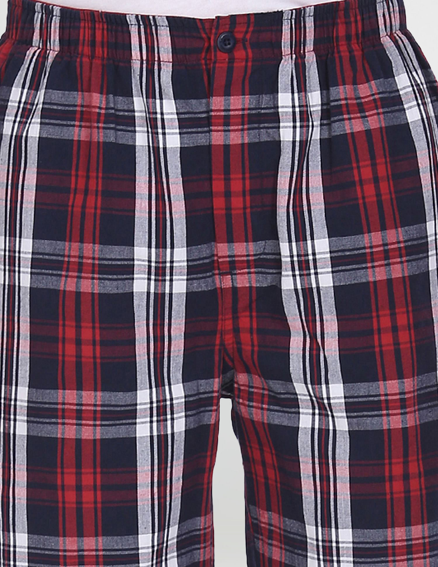 USPA Innerwear Pure Cotton Checked I692 Bermudas - Pack Of 1