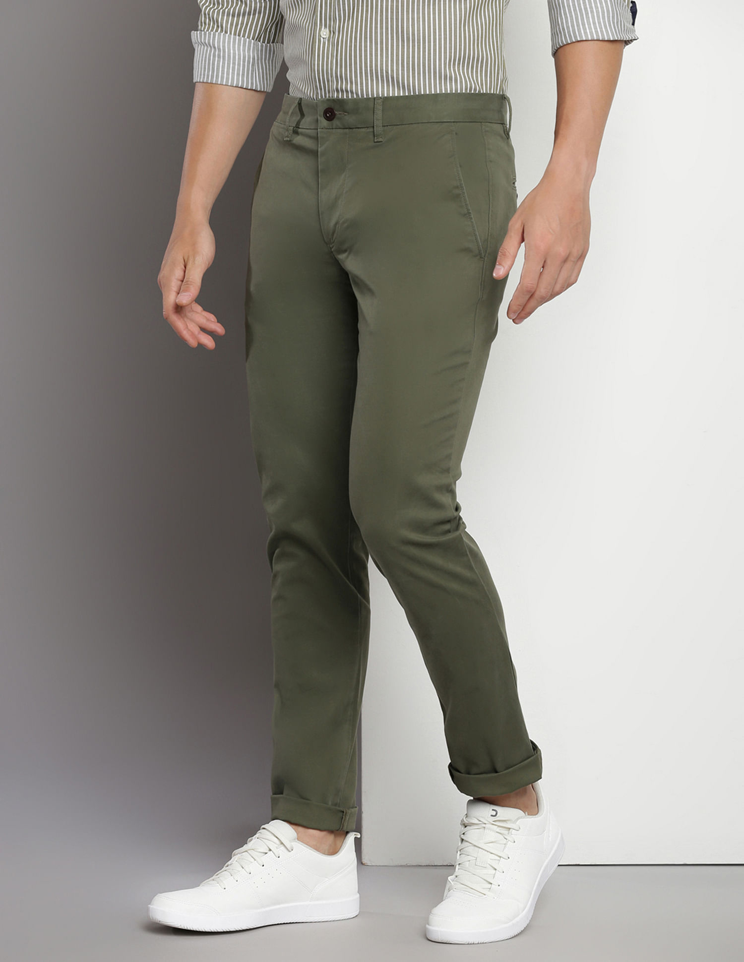 Tommy Hilfiger Mid Rise Slim Fit Trousers