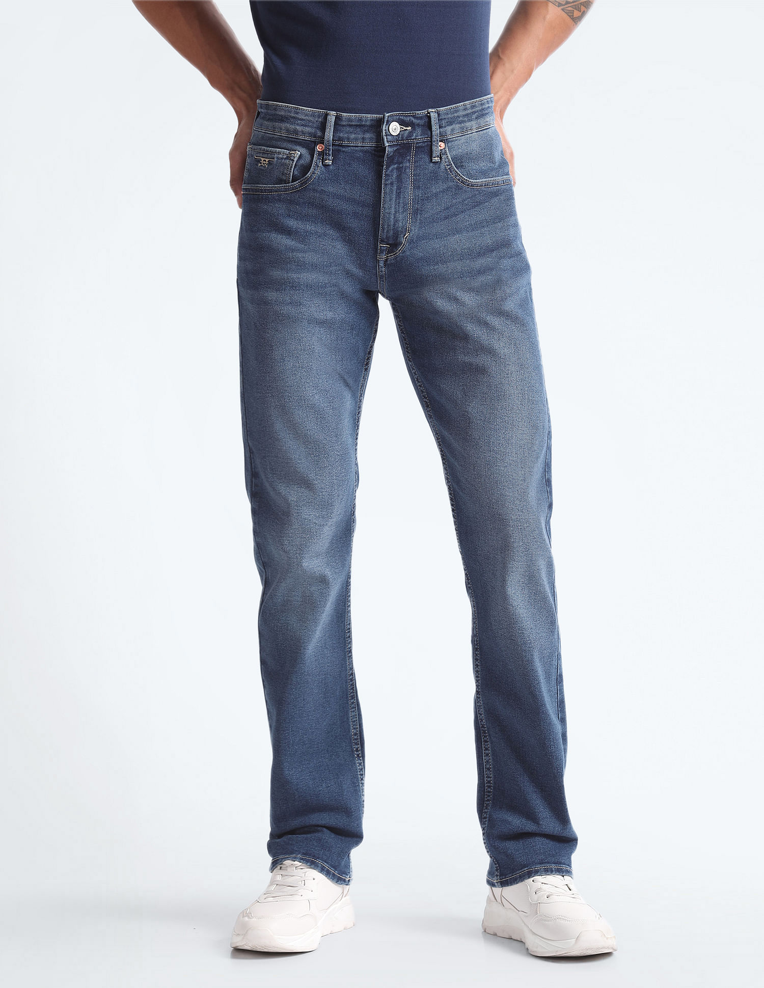 Flying Machine F-Jango Relaxed Straight Fit Jeans