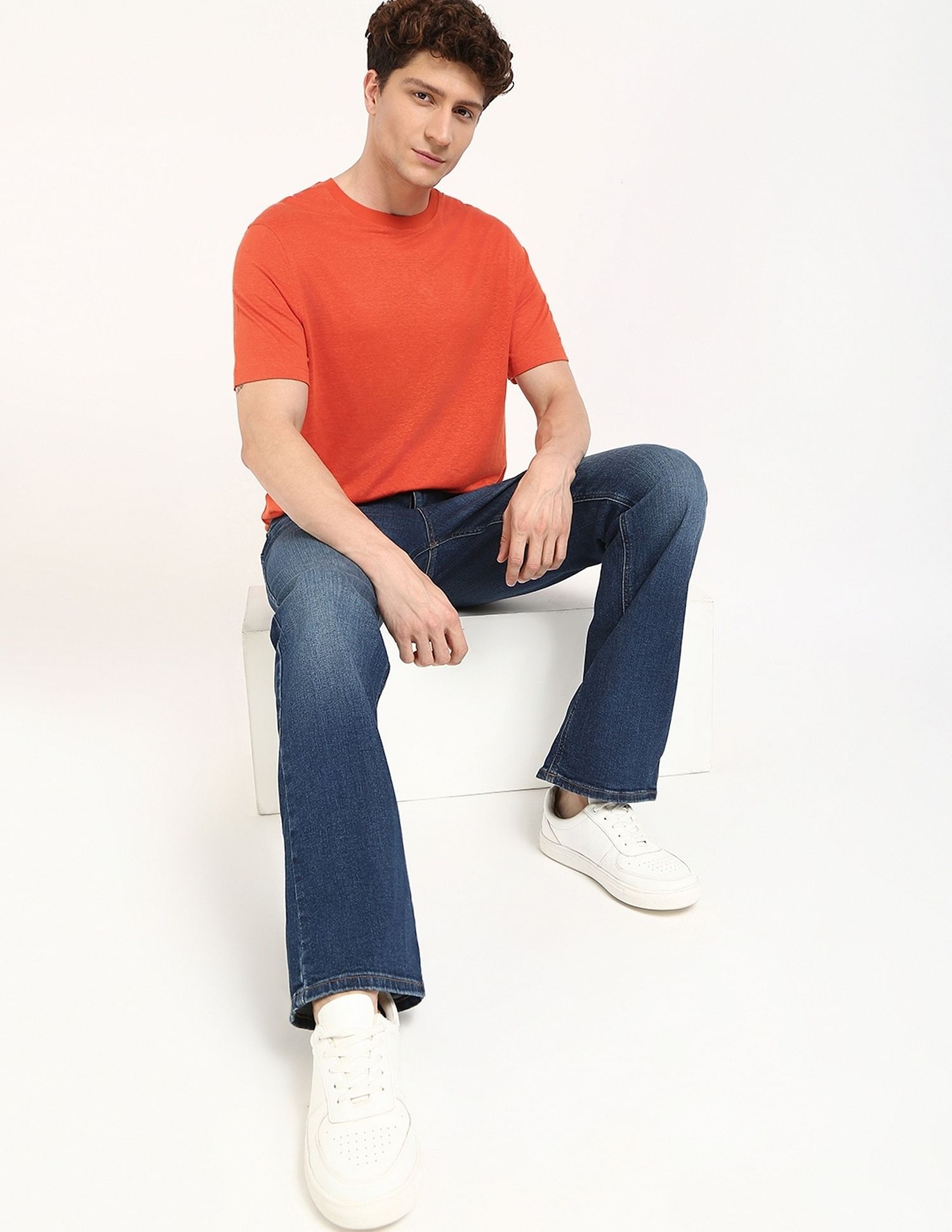 Tommy Hilfiger Solid Regular-Fit Linen T-Shirt