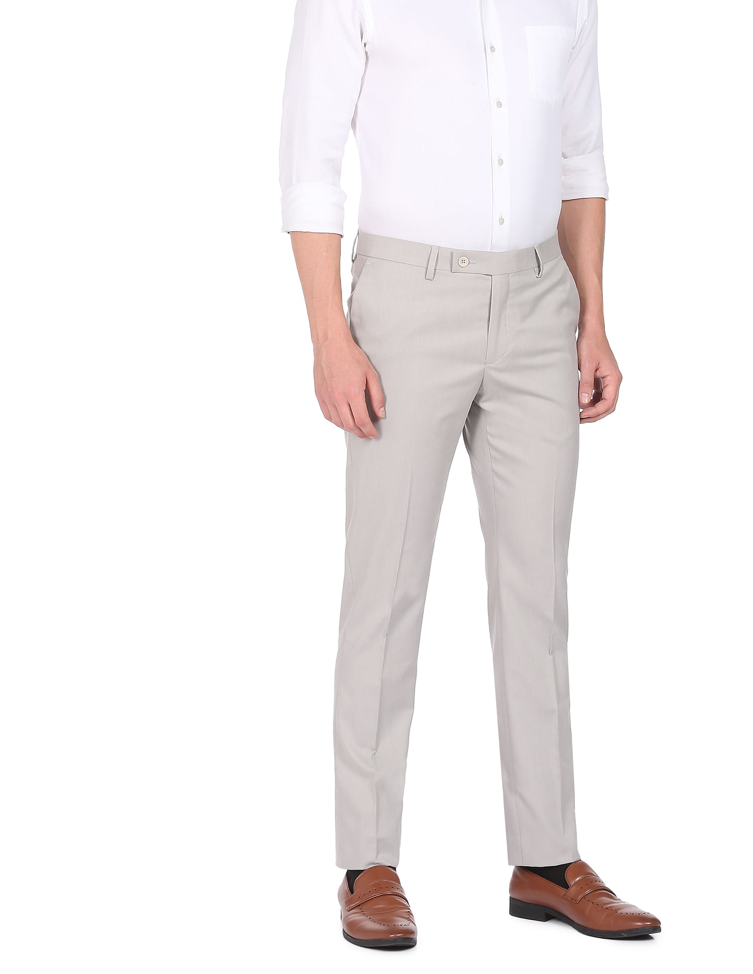 Buy Louis Philippe Brown Trousers Online  753800  Louis Philippe