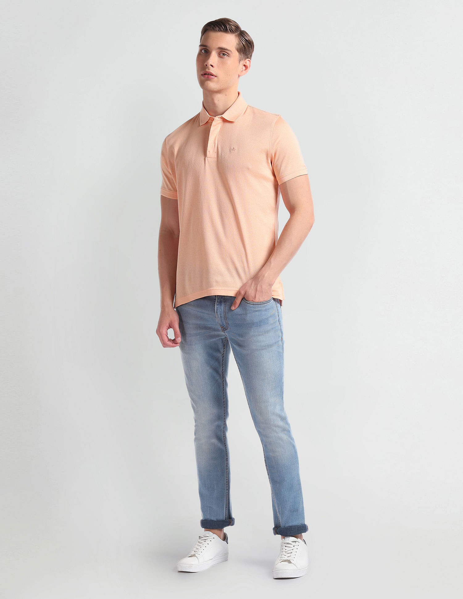 Arrow Regular Fit Solid Polo Shirt