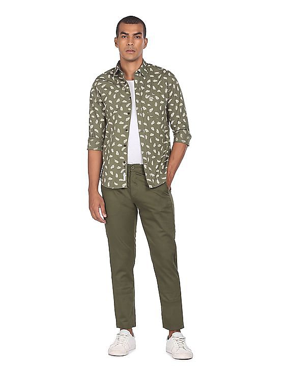 U.S. Polo Assn. Austin Trim Fit Flat Front Casual Trousers