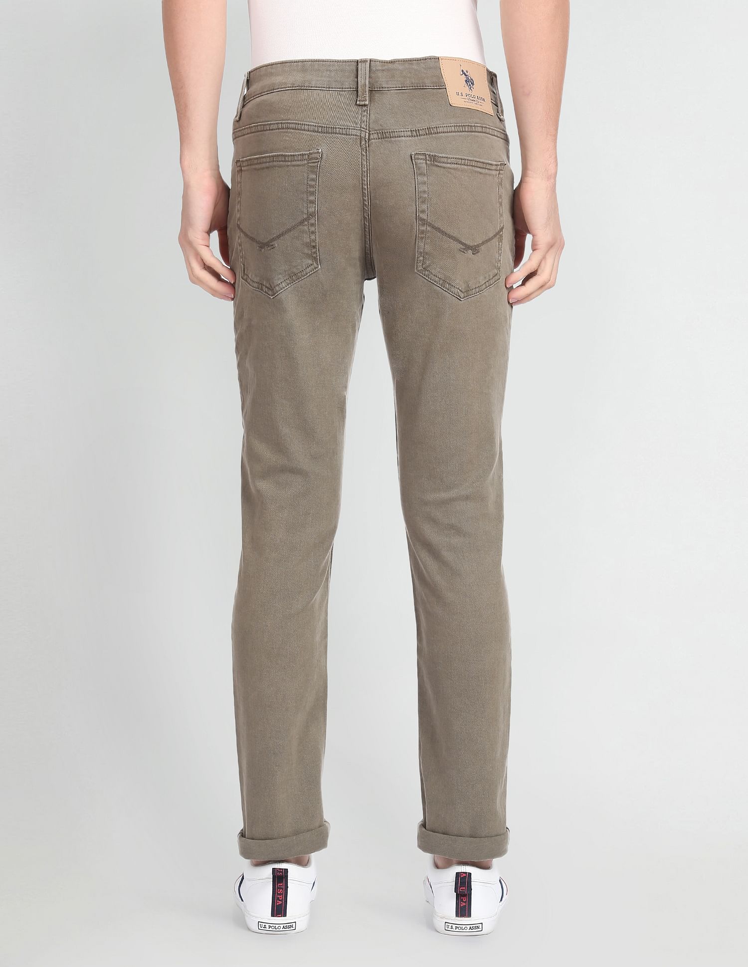 U.S. Polo Assn. Denim Co. Brandon Slim Tapered Fit Olive Jeans