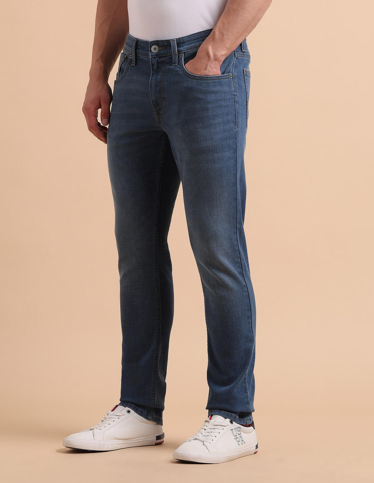 U.S. Polo Assn. Denim Co. Brandon Slim Tapered Fit Blue Jeans