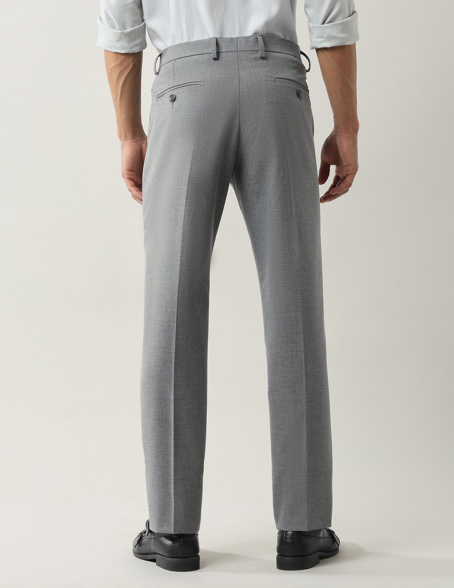 Arrow Regular Fit Twill Autoflex Trousers