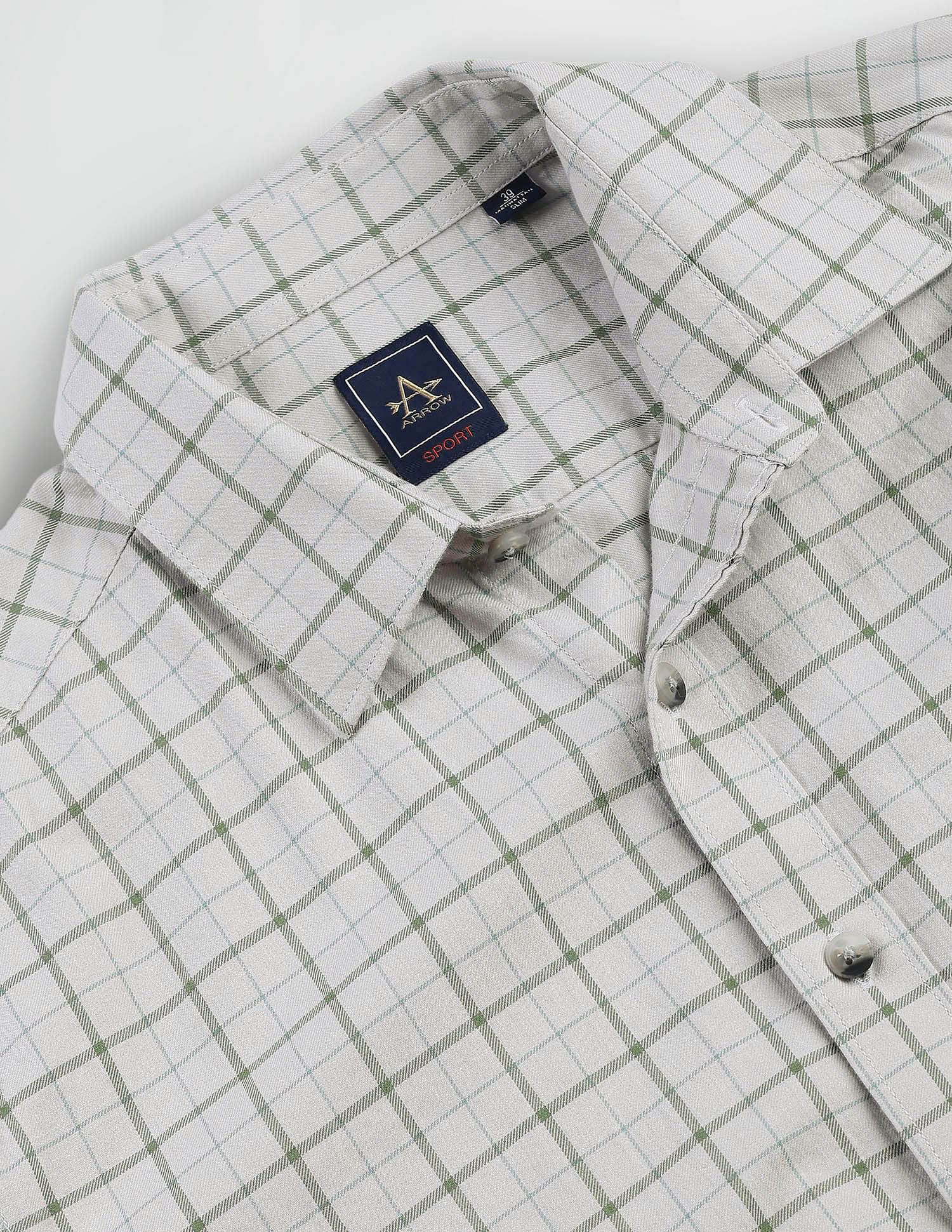 Arrow Sports Manhattan Slim Fit Cotton Shirt