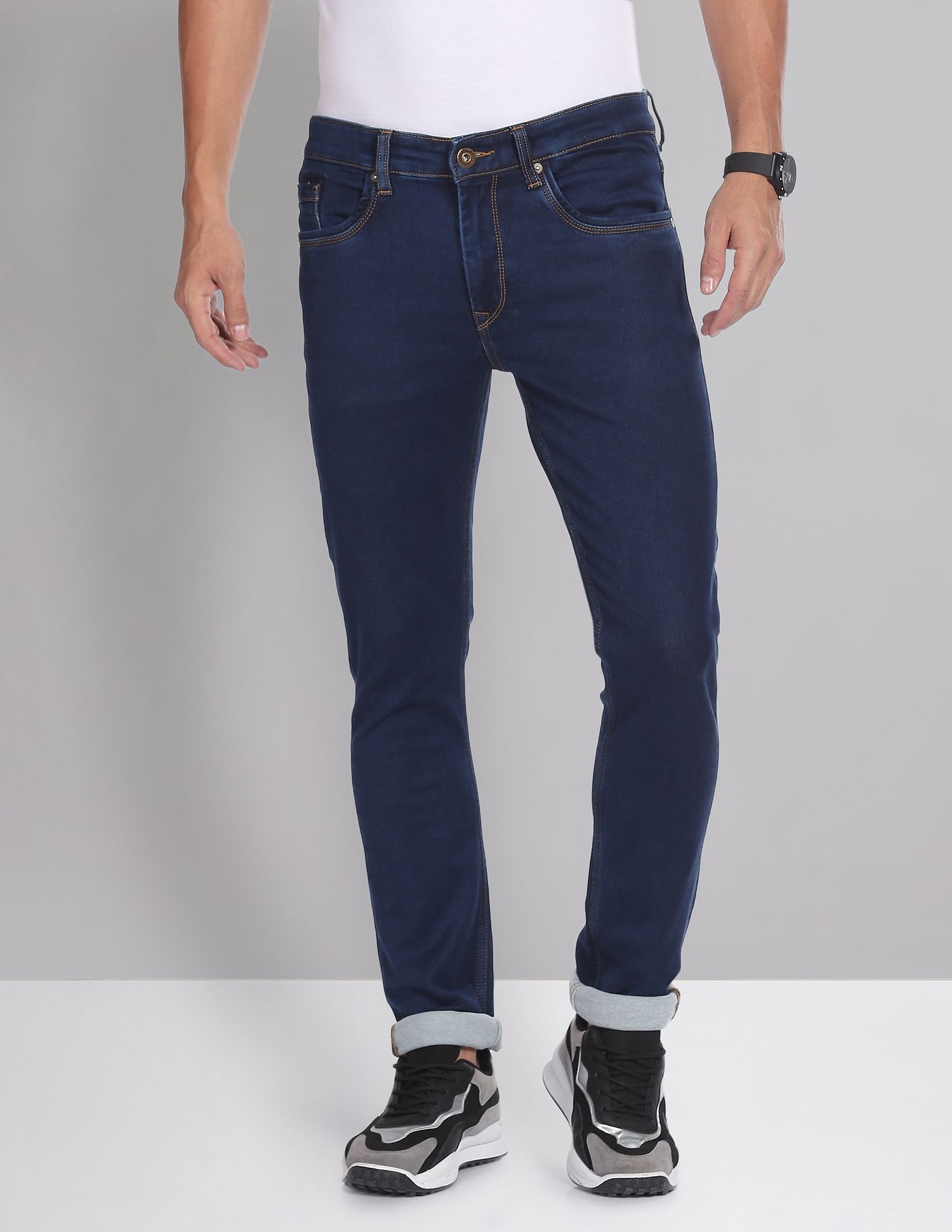 AD by Arvind Mid Rise Skinny Fit Jeans