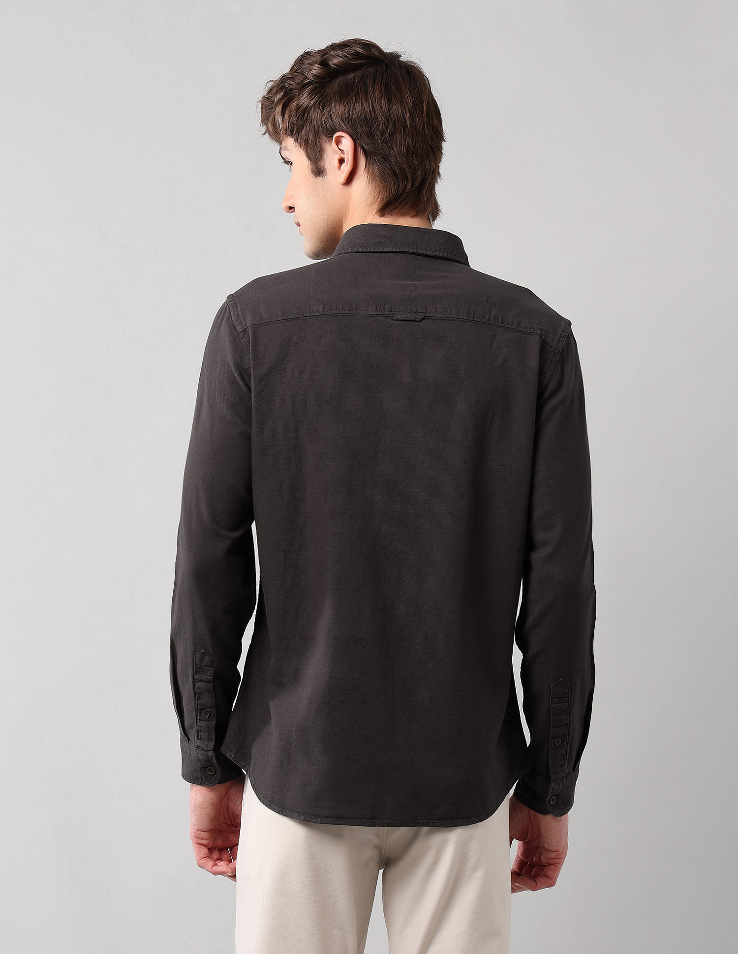 U.S. Polo Assn. Denim Co. Pure Cotton Regular Fit Dobby Shirt