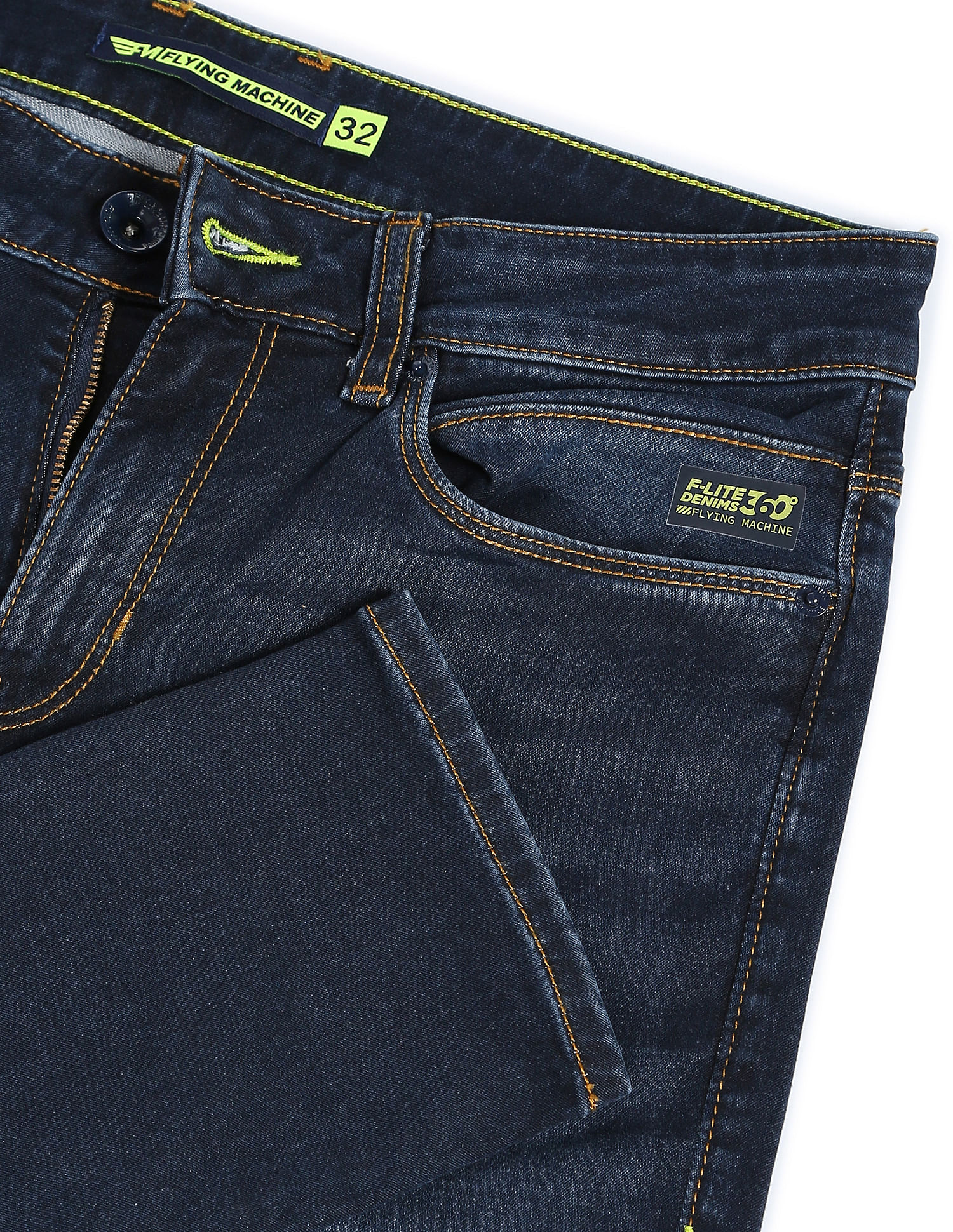 Flying Machine Whiskered Jackson Super Skinny Fit F-Lite Jeans