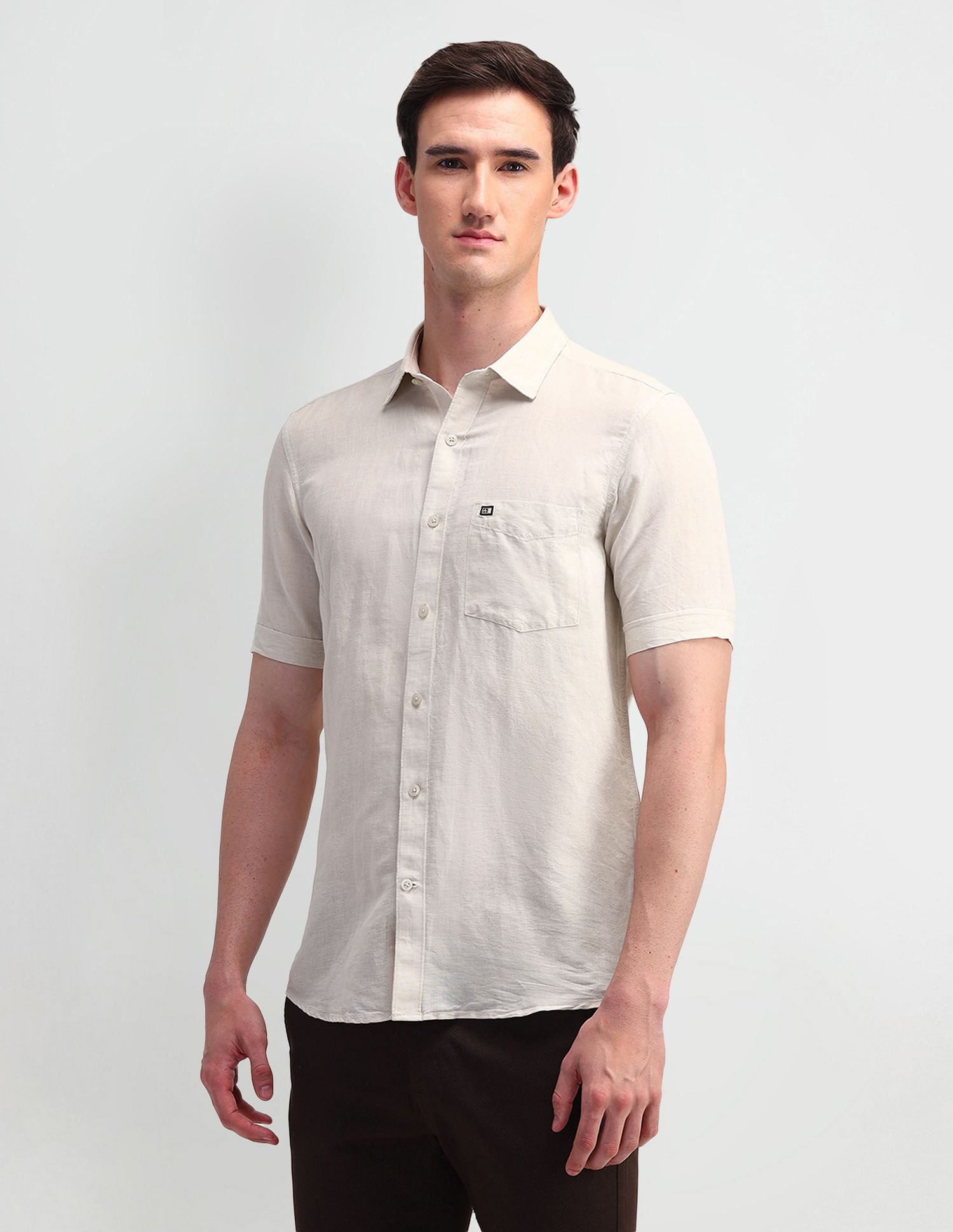 Arrow Sport Regular Fit Solid Shirt