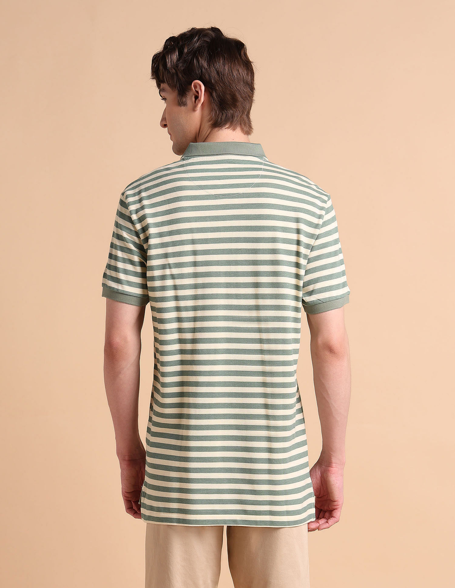 U.S. Polo Assn. Horizontal Striped Slim Fit Polo Shirt