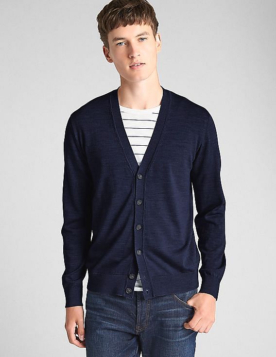 Gap blue cardigan sale